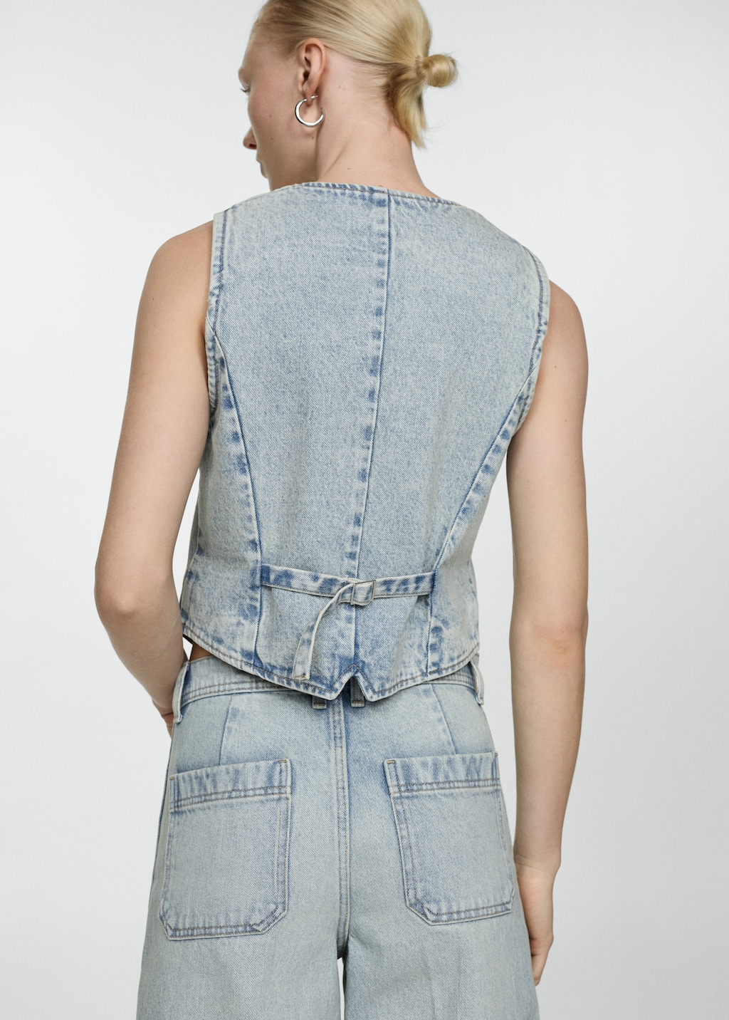 digne cut off gilet ディニュ ベスト ジレ digne cut off gilet ディニュ ベスト ジレ Indigo Denim Reenee