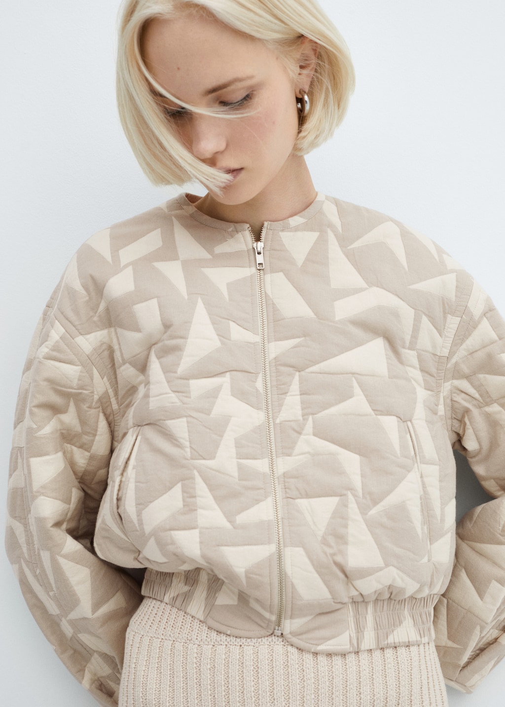 Cotton quilted jacket Women MANGO Japan