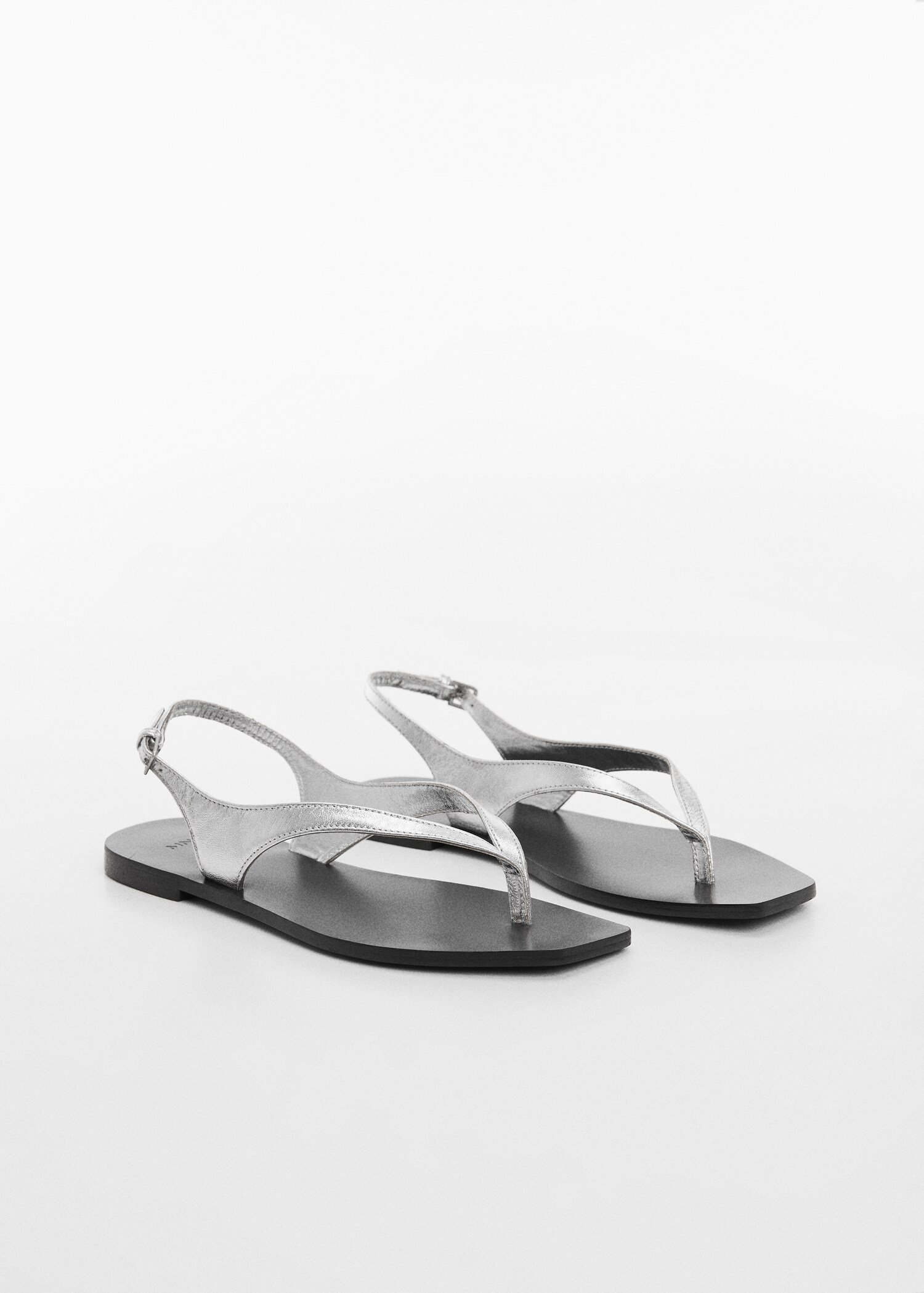 Leder-Riemensandale - Damen | MANGO Deutschland