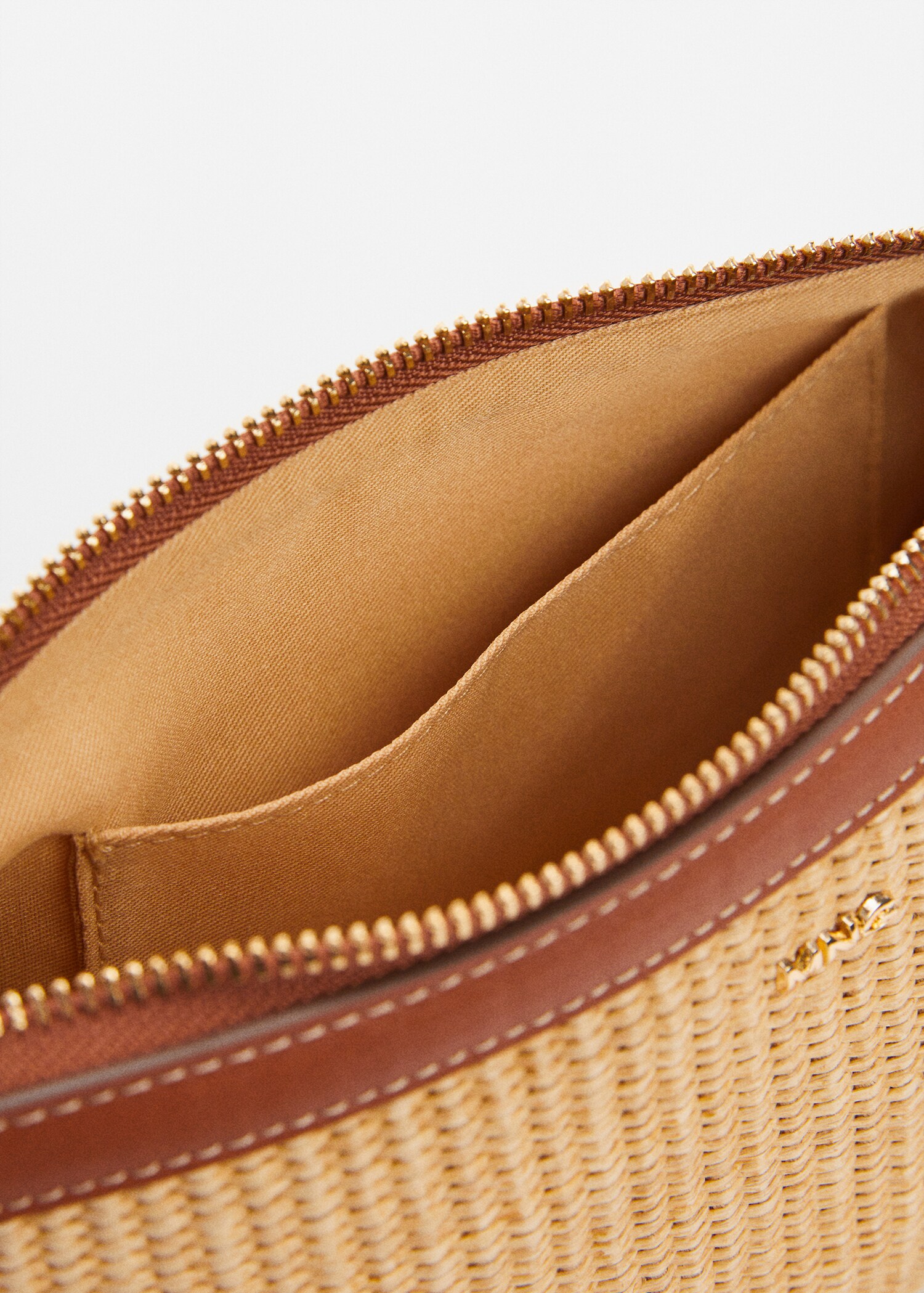 Kosmetiktasche mit Raffiabast-Effekt - Detail des Artikels 1