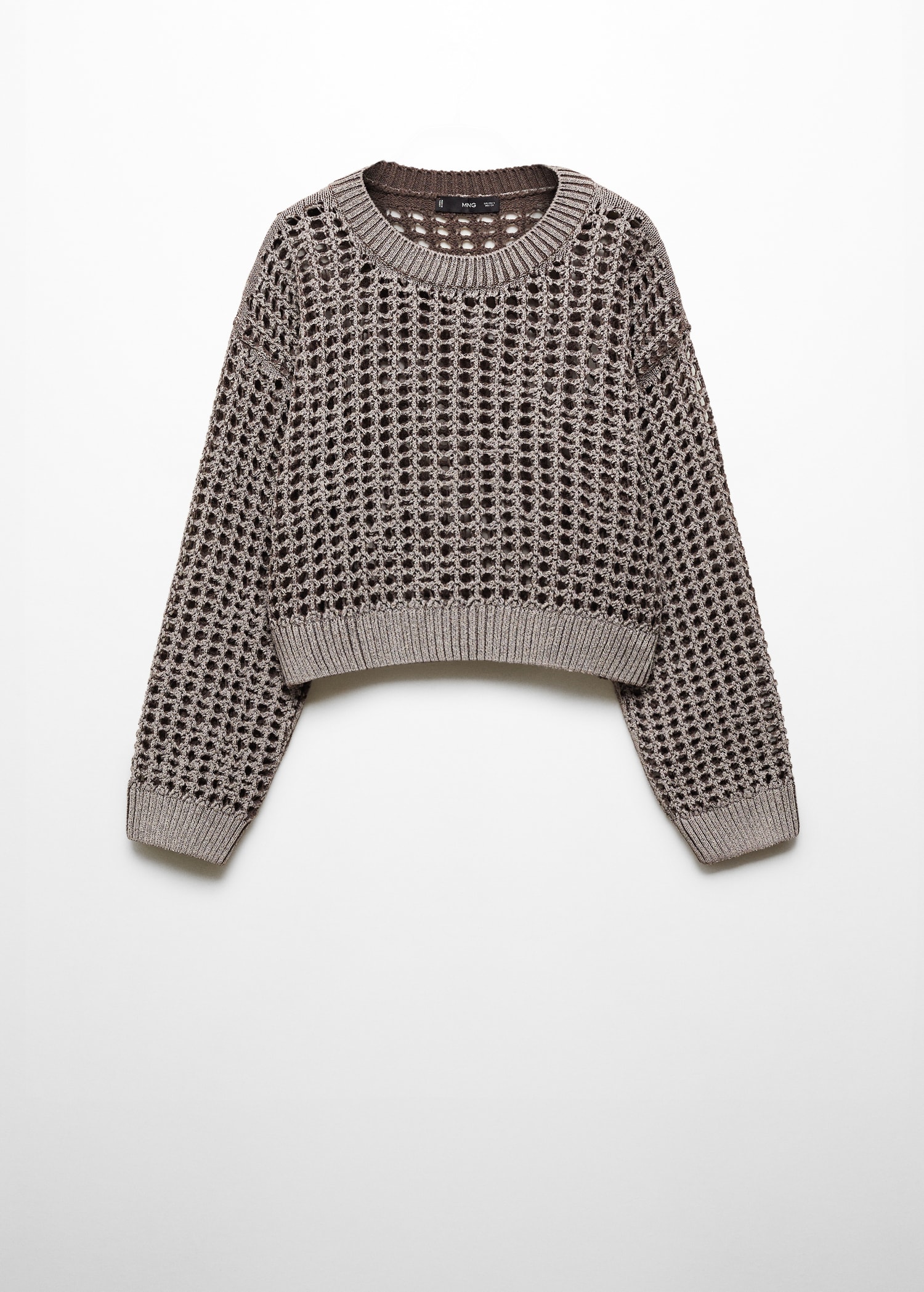 Jersey calado cuello redondo Mujer MANGO Uruguay - Main Image