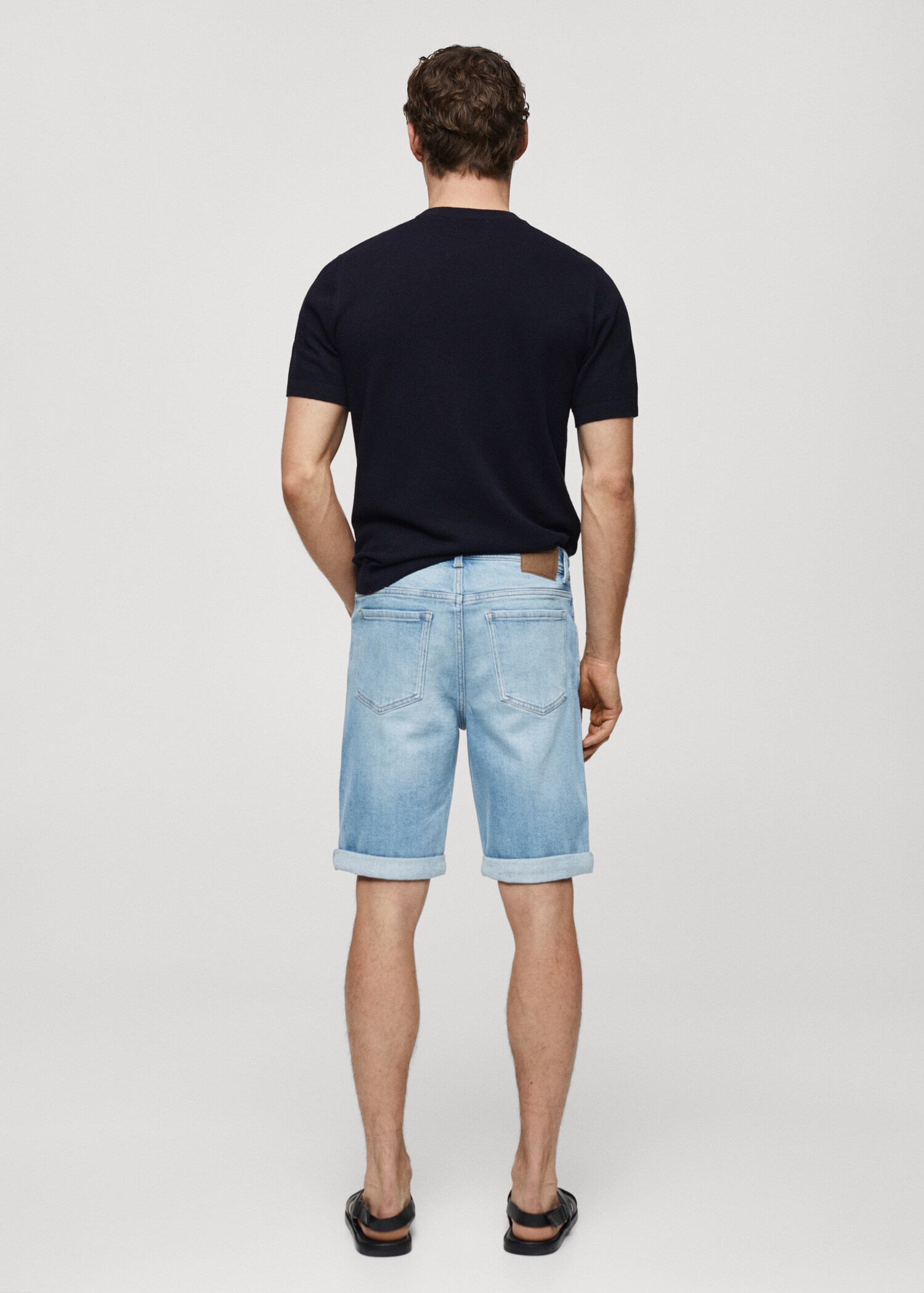 Bermuda en jean slim fit - Verso de l’article