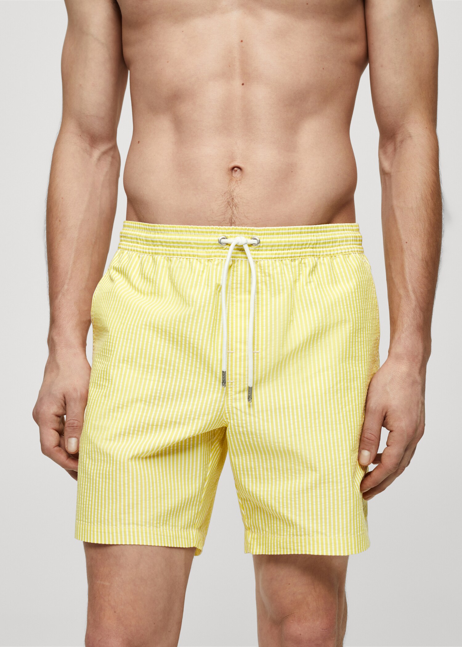 Maillot de bain cordon rayures seersucker - Détail de l'article 1