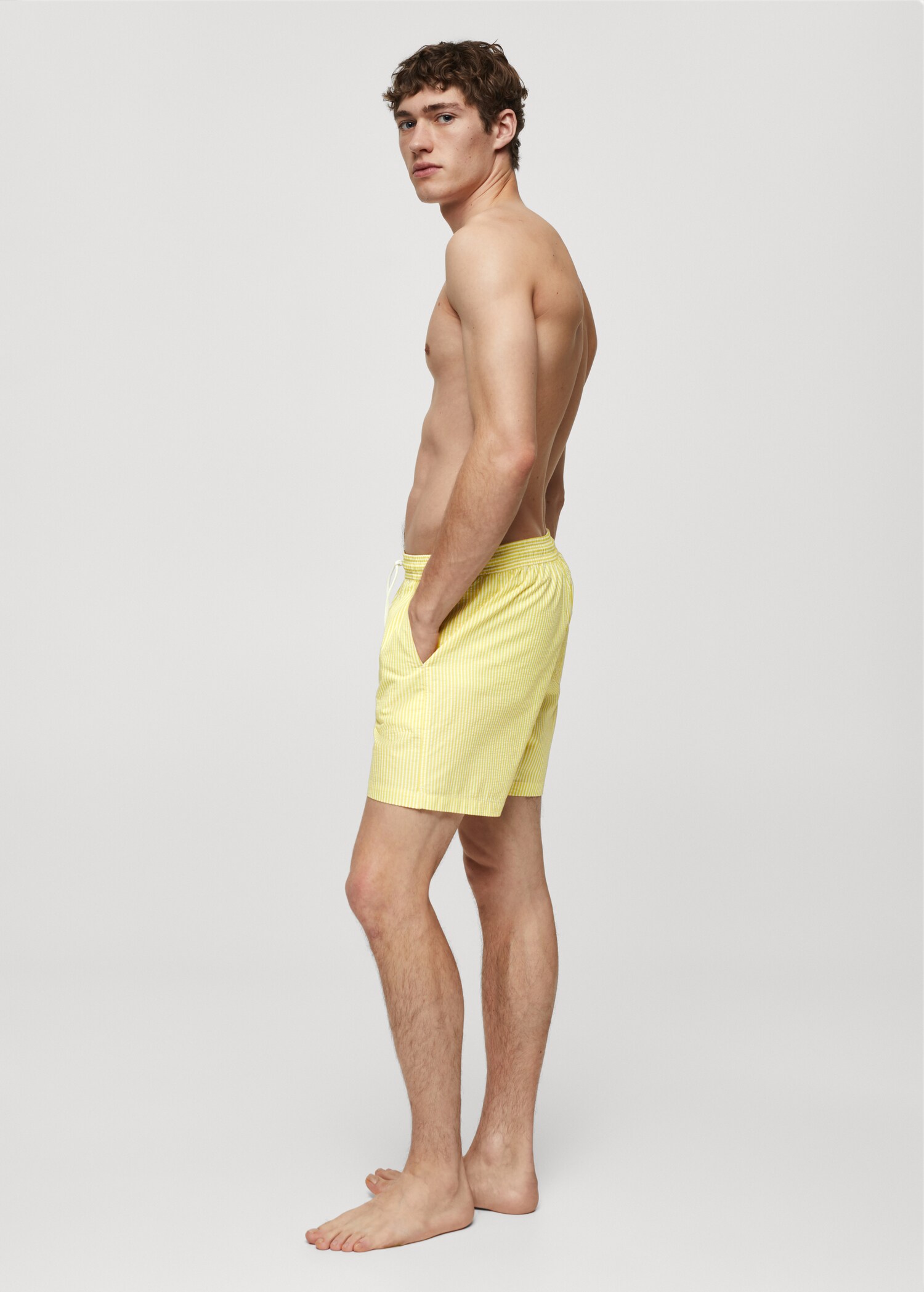 Maillot de bain cordon rayures seersucker - Détail de l'article 2