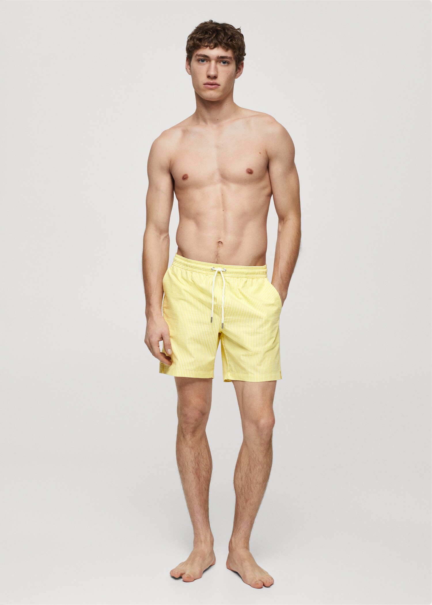 Maillot de bain cordon rayures seersucker - Détail de l'article 4