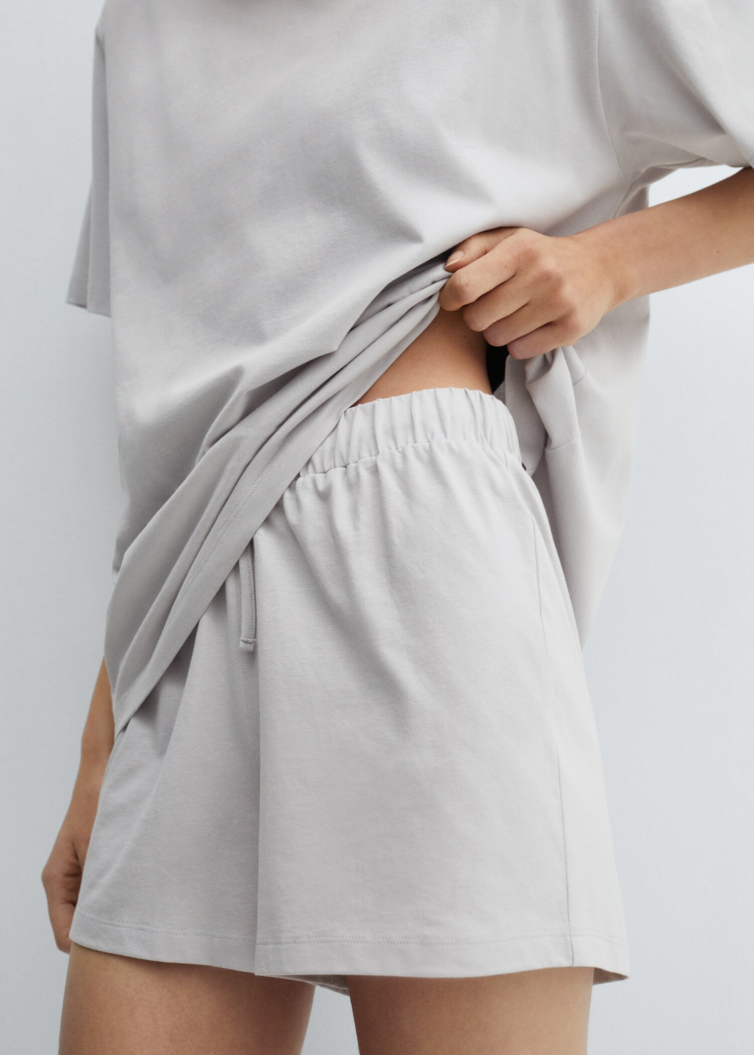 Short two-piece cotton pyjamas - Details of the article 1