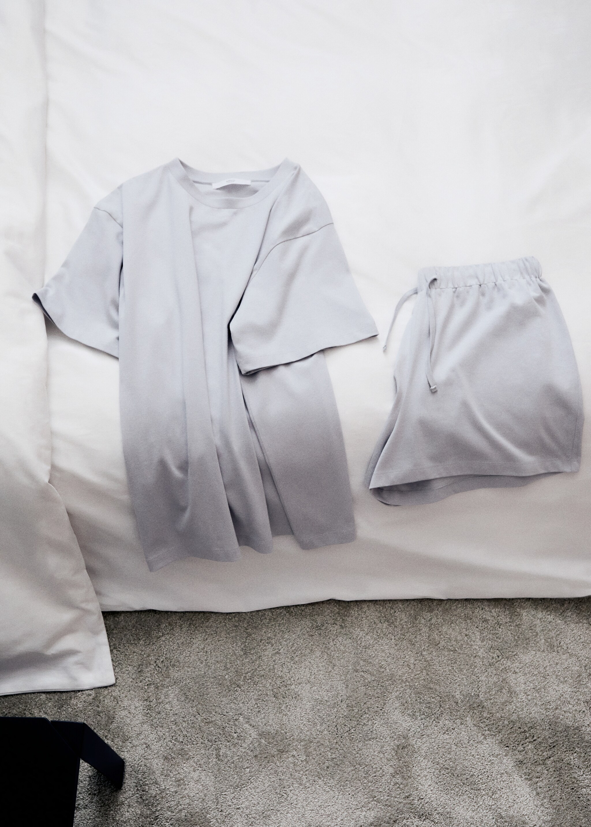 Short two-piece cotton pyjamas - Details of the article 6