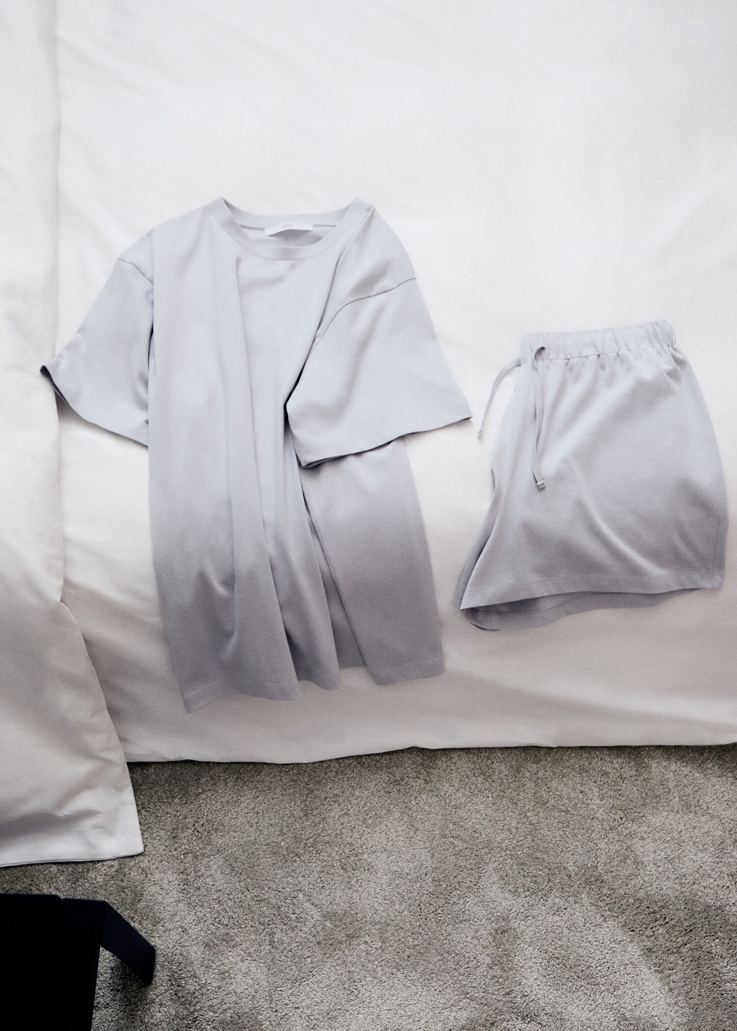 Short two-piece cotton pyjamas - Details of the article 6