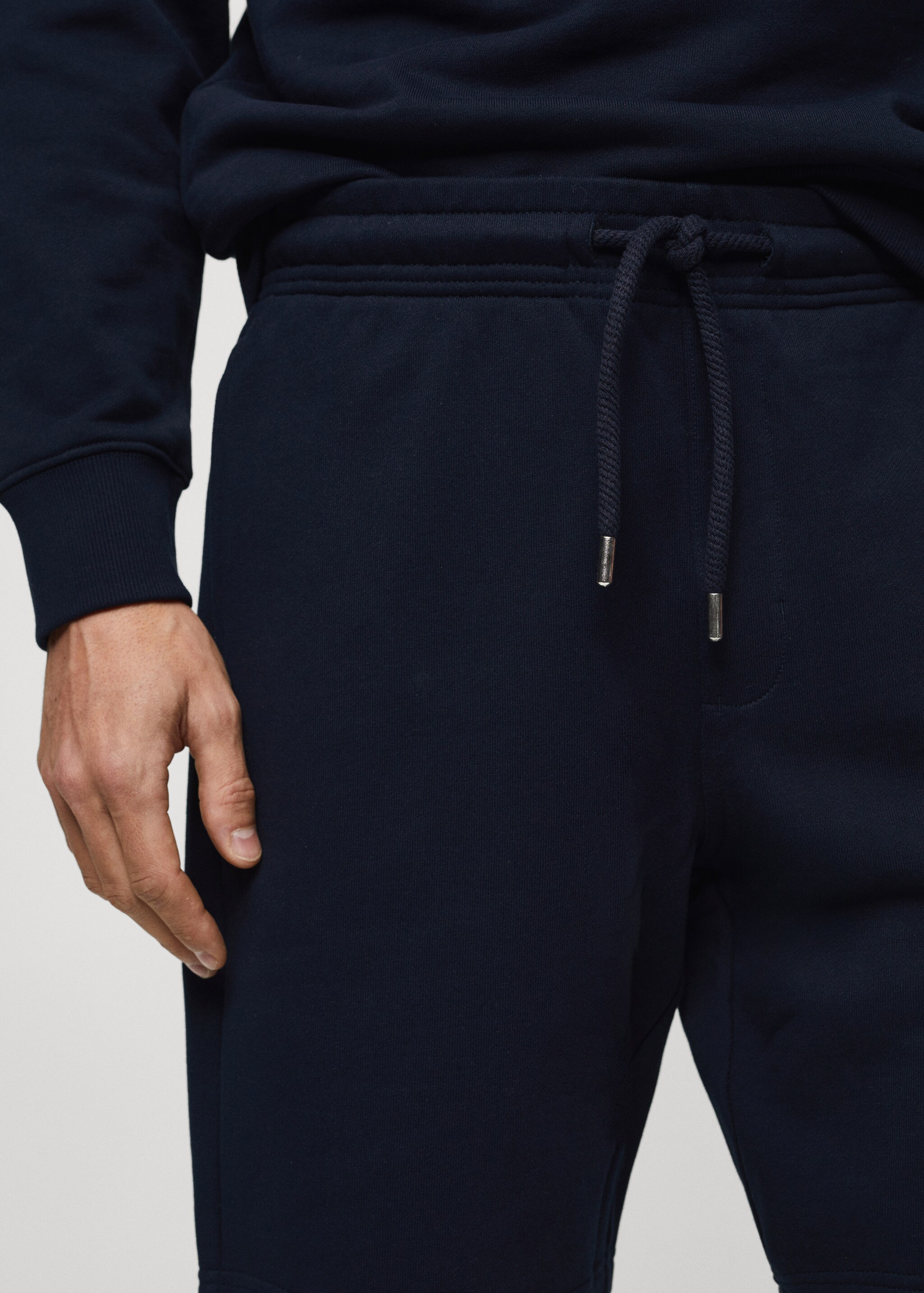 Jogger cotton Bermuda shorts - Details of the article 1