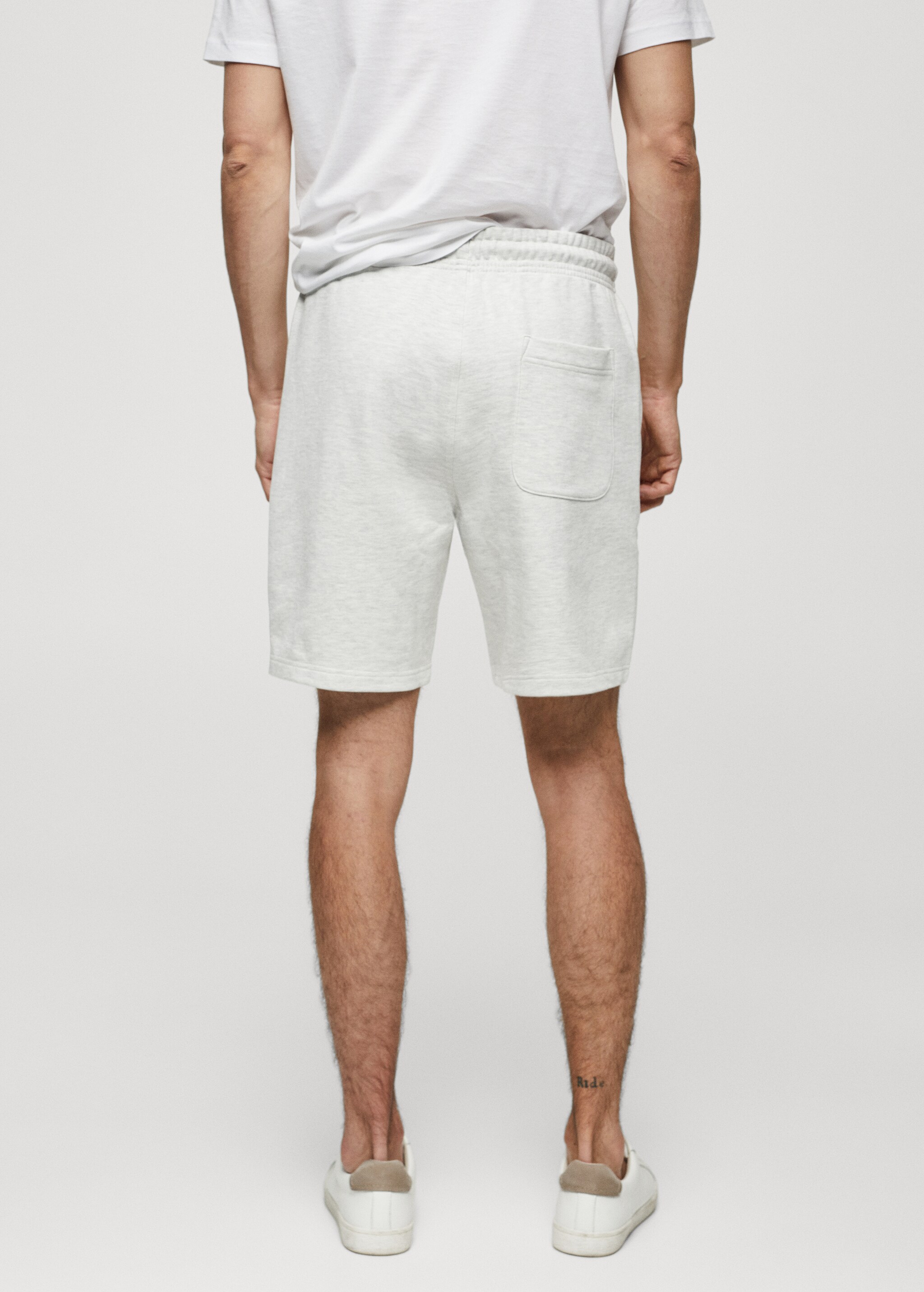 Jogger cotton Bermuda shorts - Reverse of the article