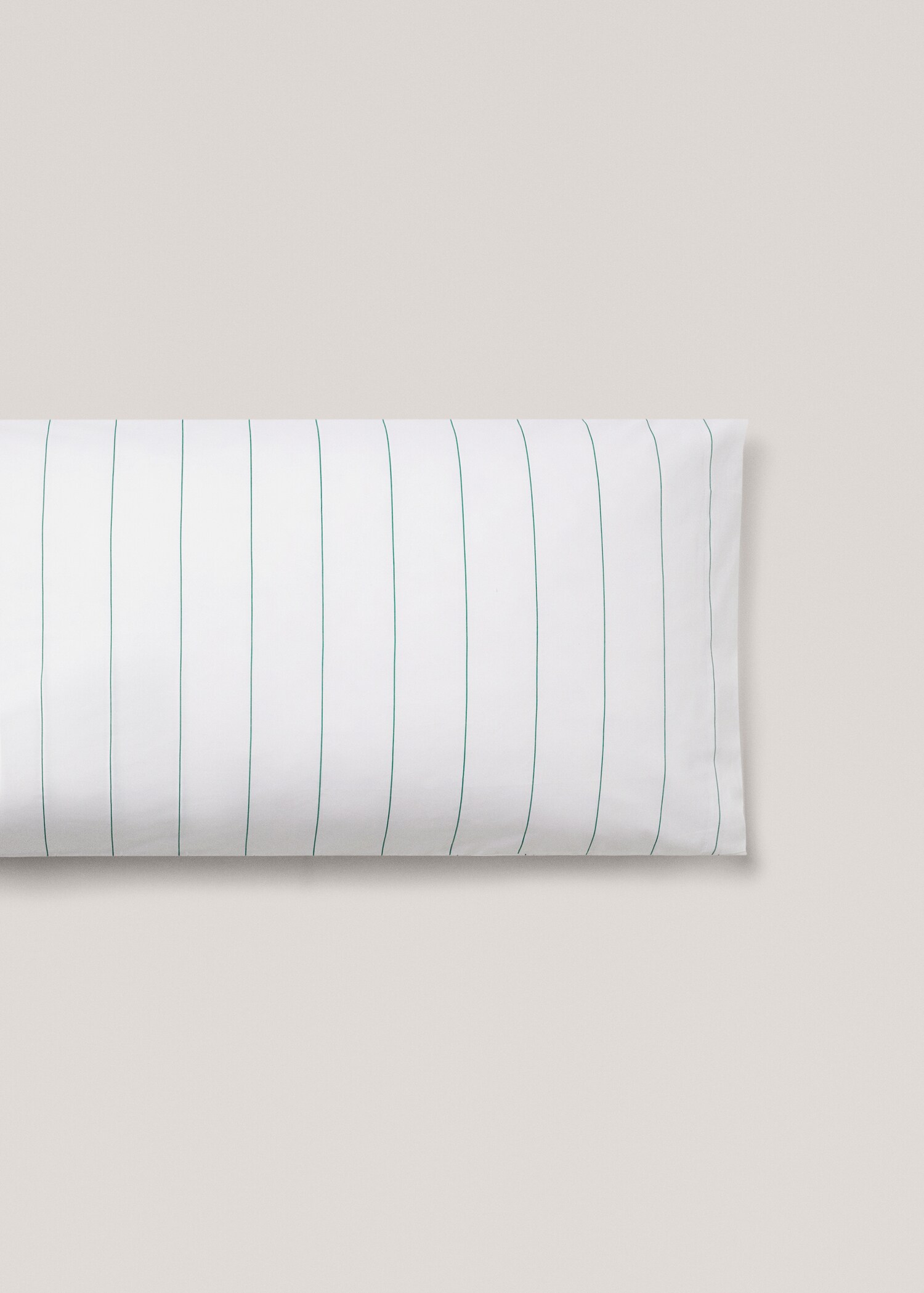 Striped printed cotton pillowcase 45x110cm - Article without model