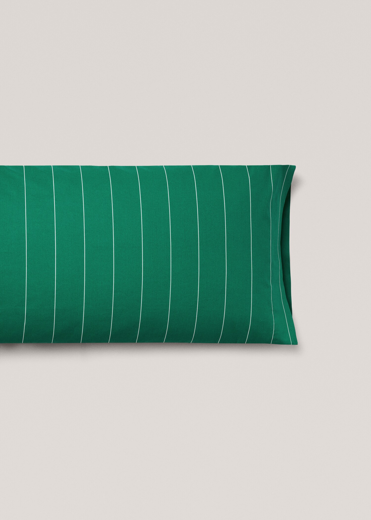 Striped printed cotton pillowcase 45x110cm - Article without model