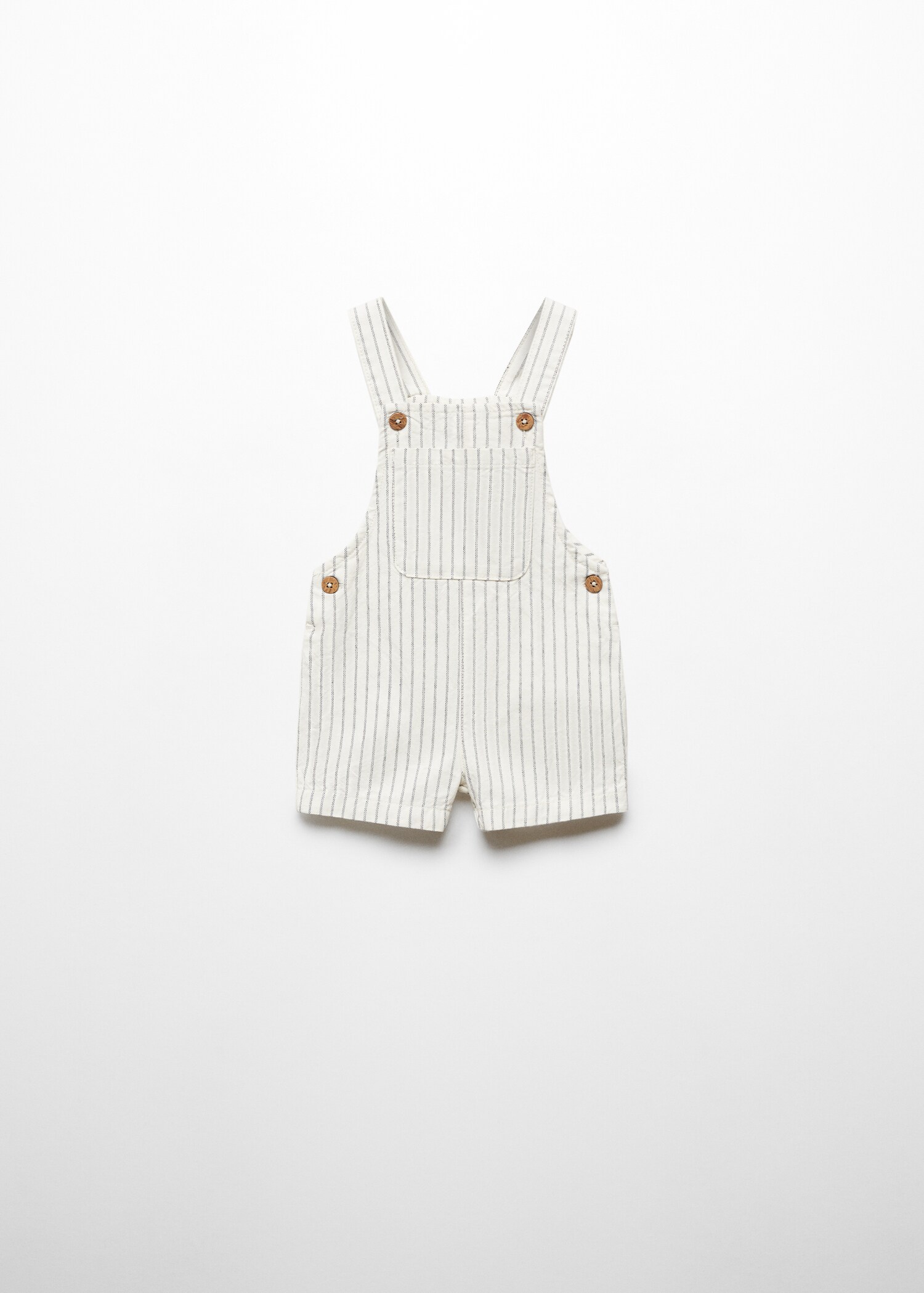 Striped cotton dungarees - Article without model