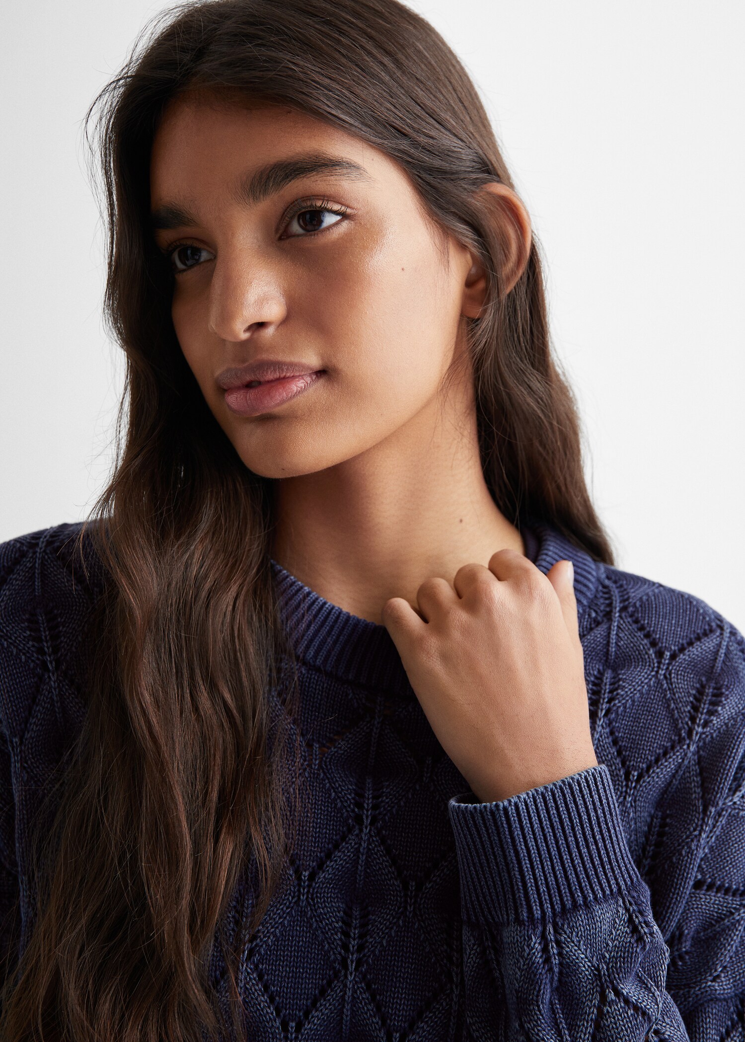 Openwork knit sweater - Детальніше про товар 1