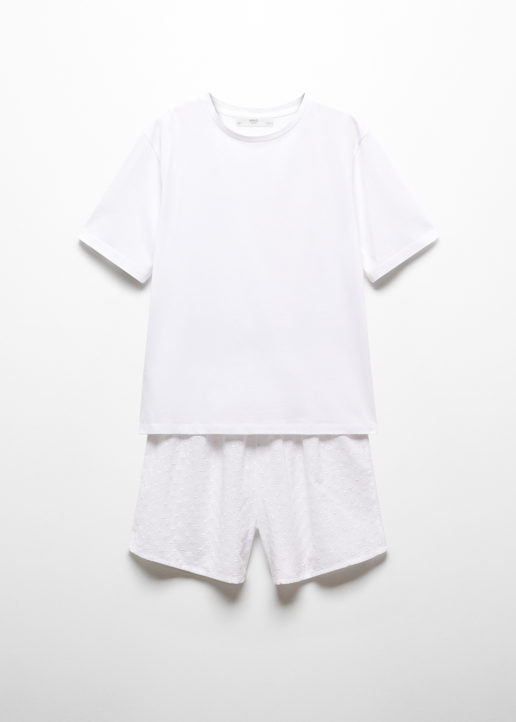 Two-piece cotton pajamas - Article without model