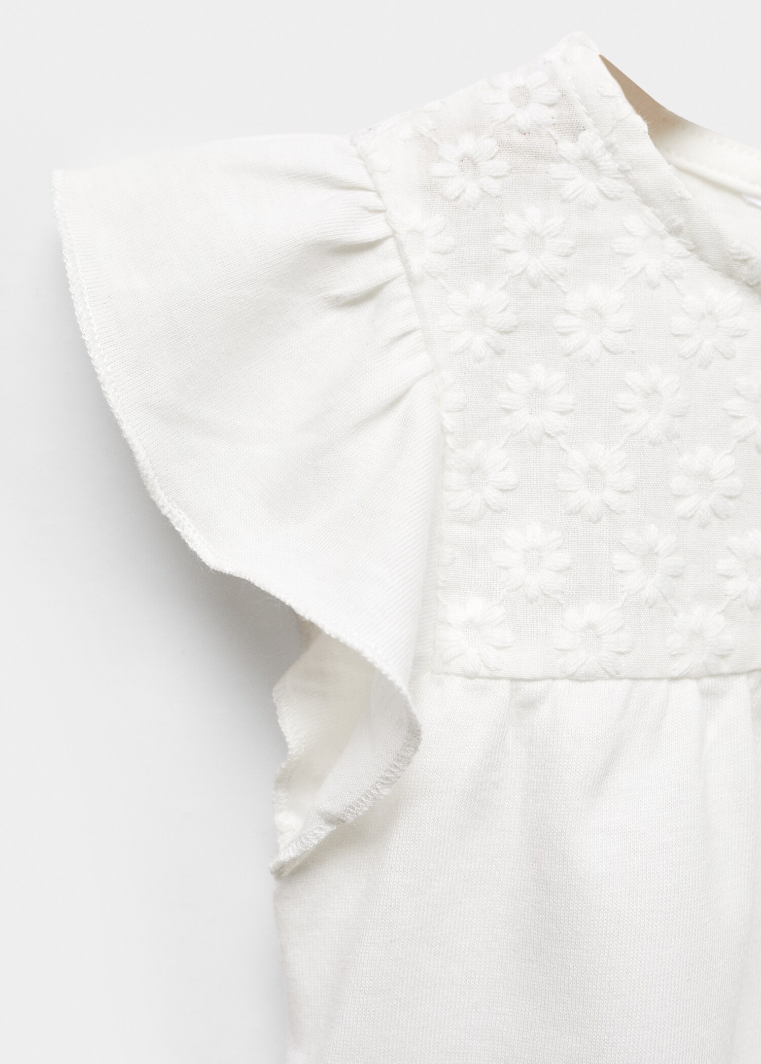 Embroidered flowers T-shirt - Details of the article 8