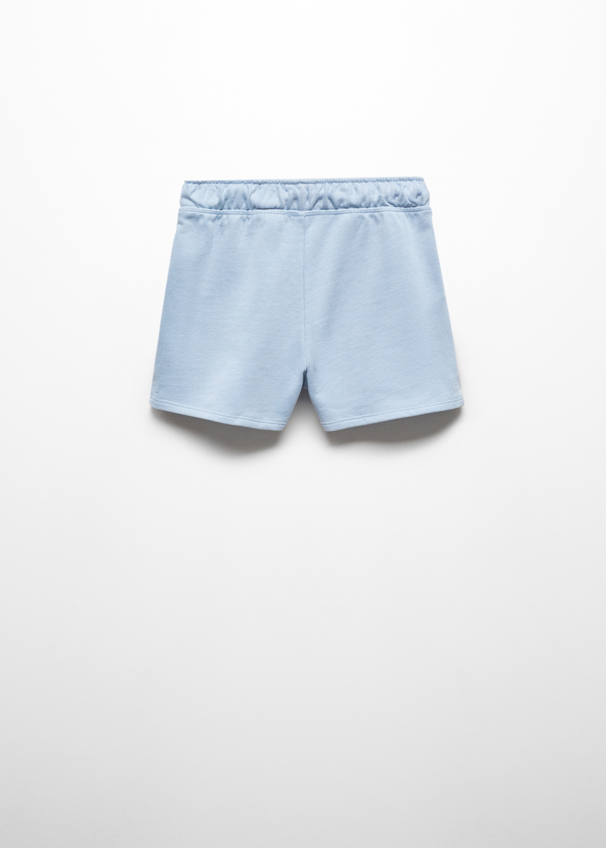 Cotton drawstring waist shorts - Reverse of the article