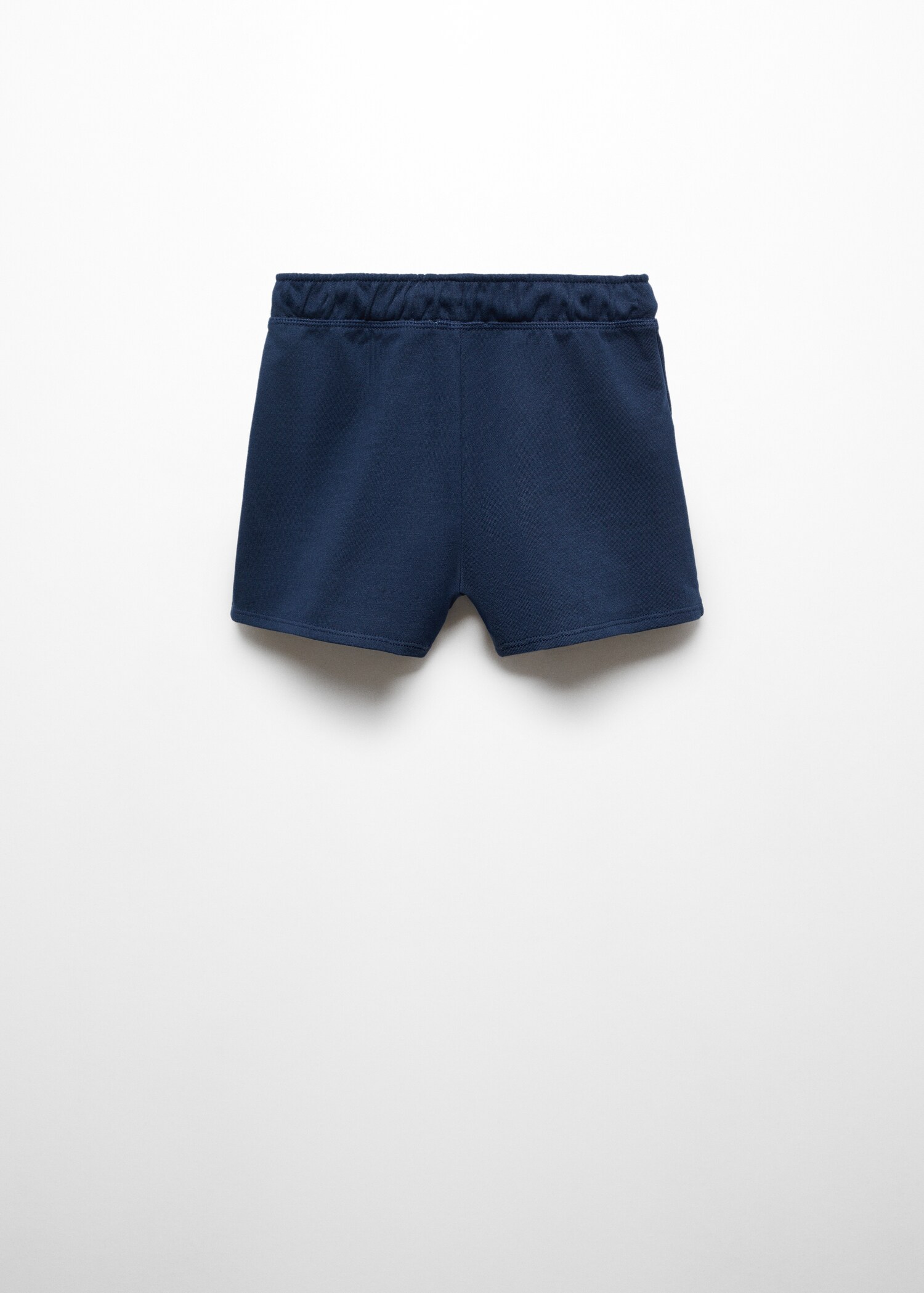 Cotton drawstring waist shorts - Reverse of the article