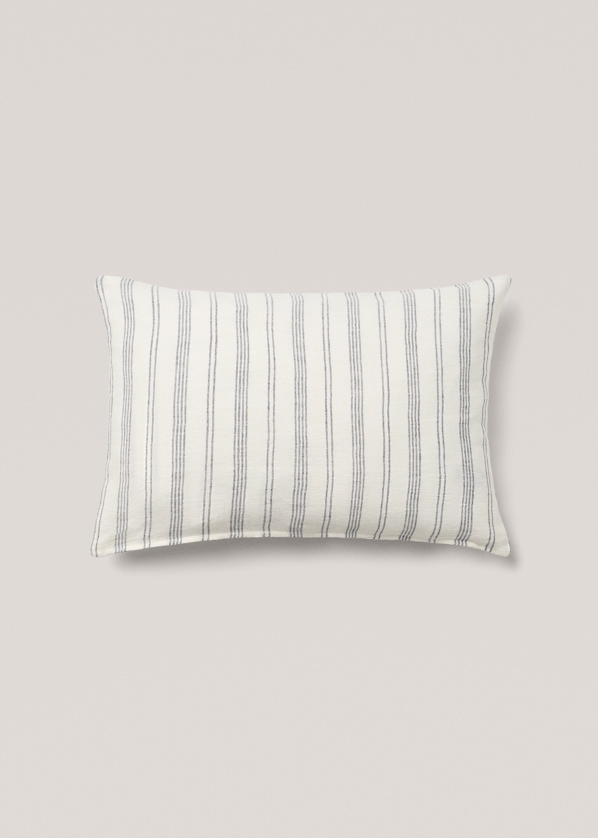 100% linen striped cushion cover 40x60cm - Article without model