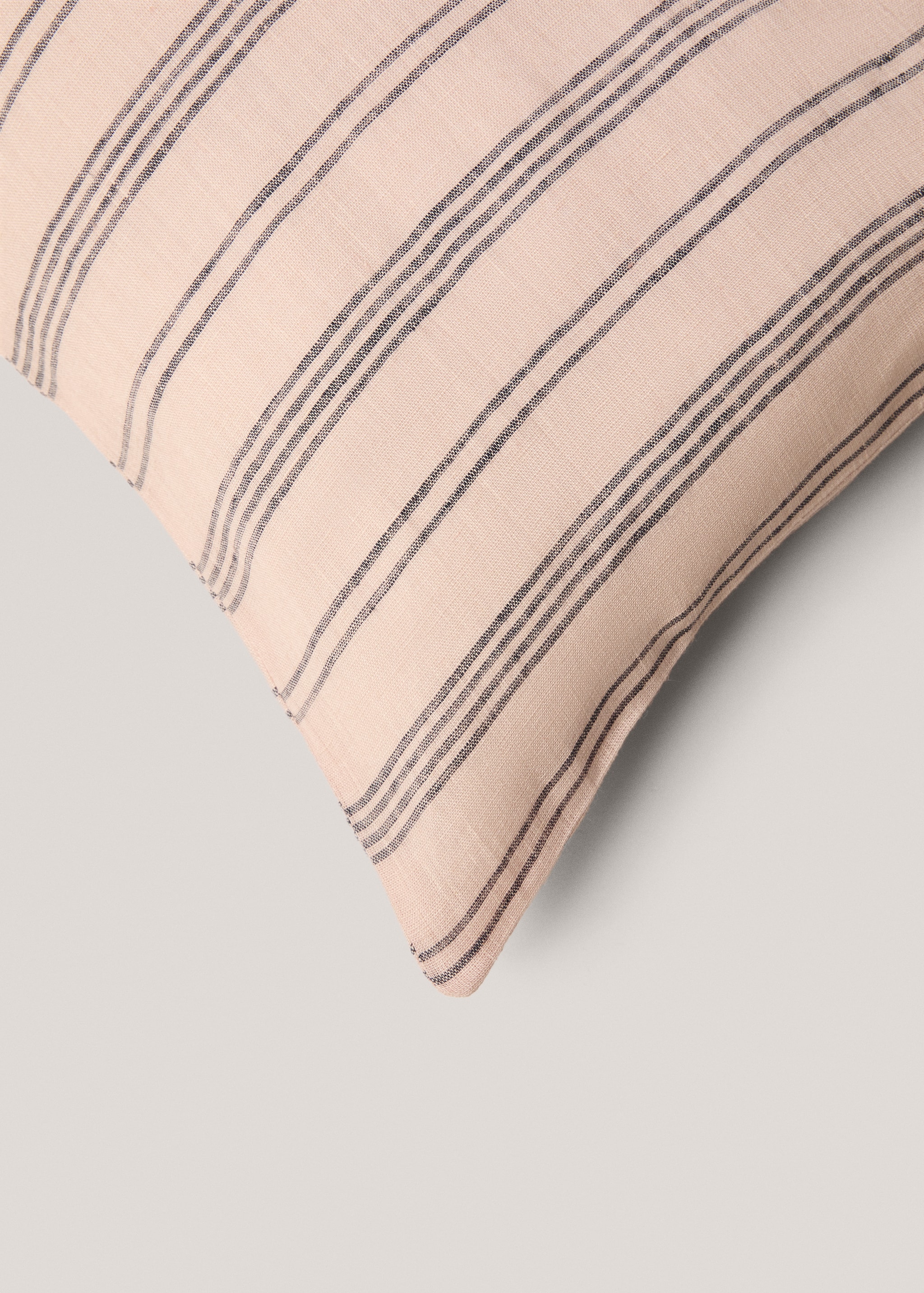 100% linen striped cushion cover 40x60cm - Details of the article 2