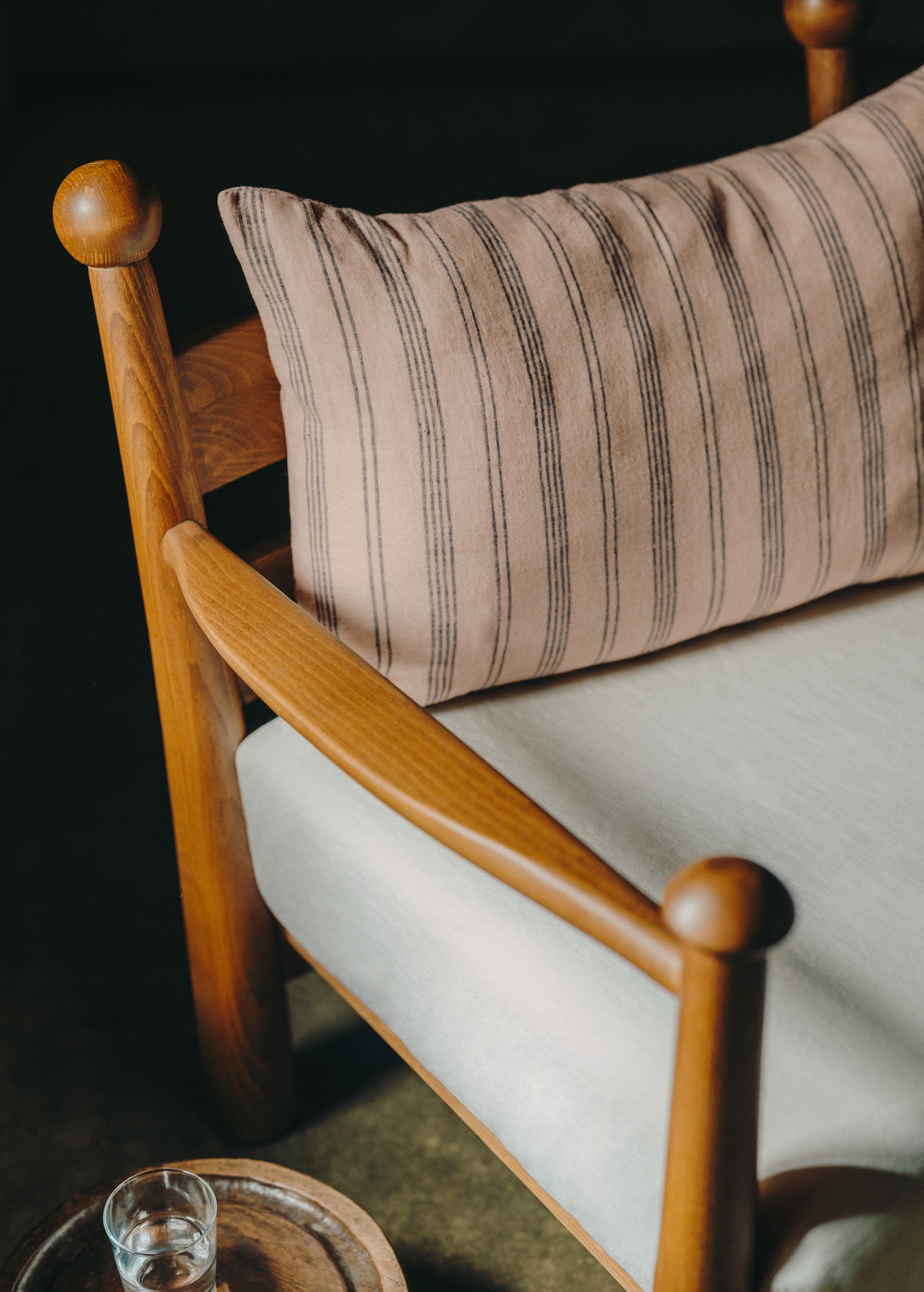 100% linen striped cushion cover 40x60cm - Details of the article 6