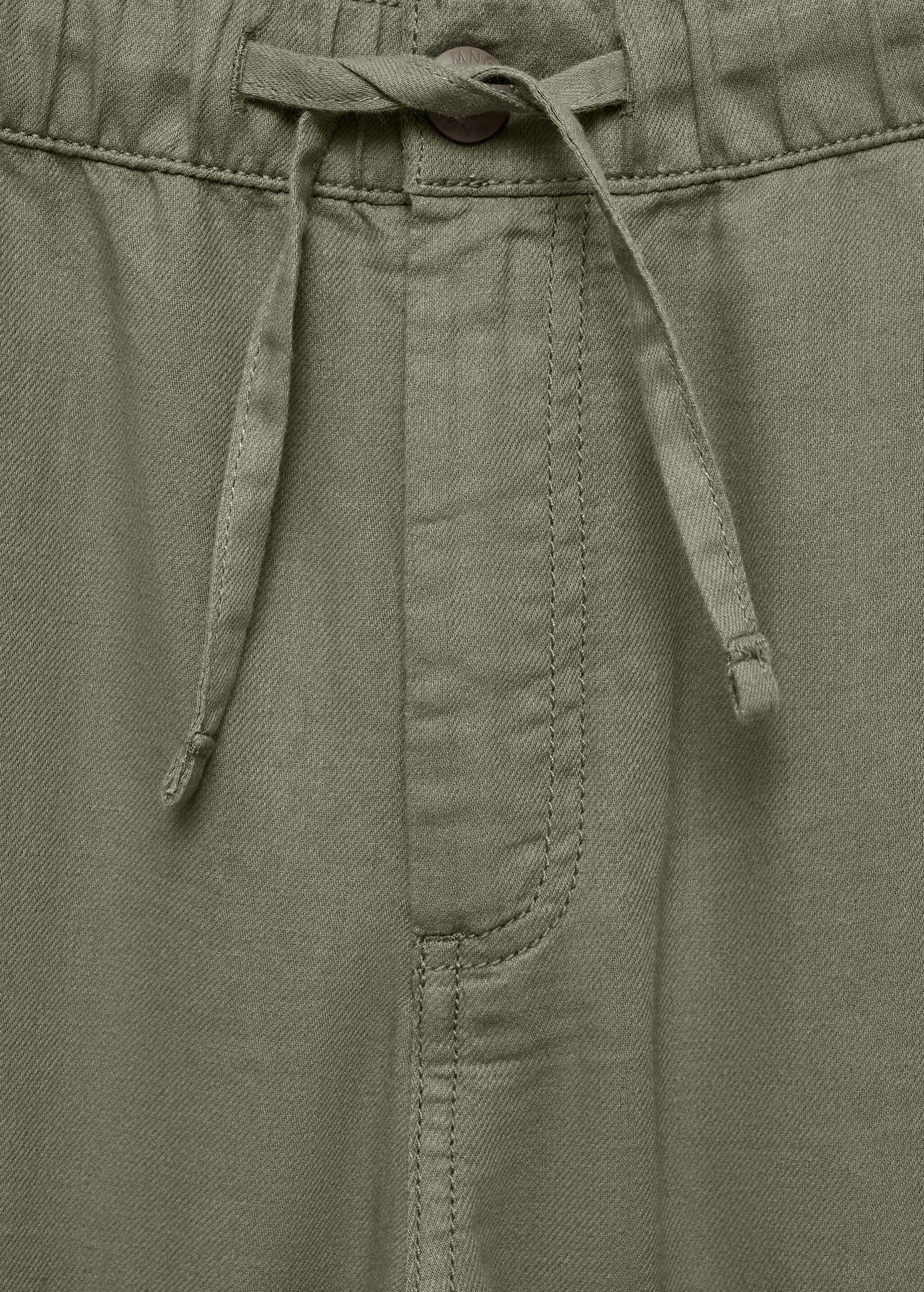 Linen jogger trousers - Details of the article 8