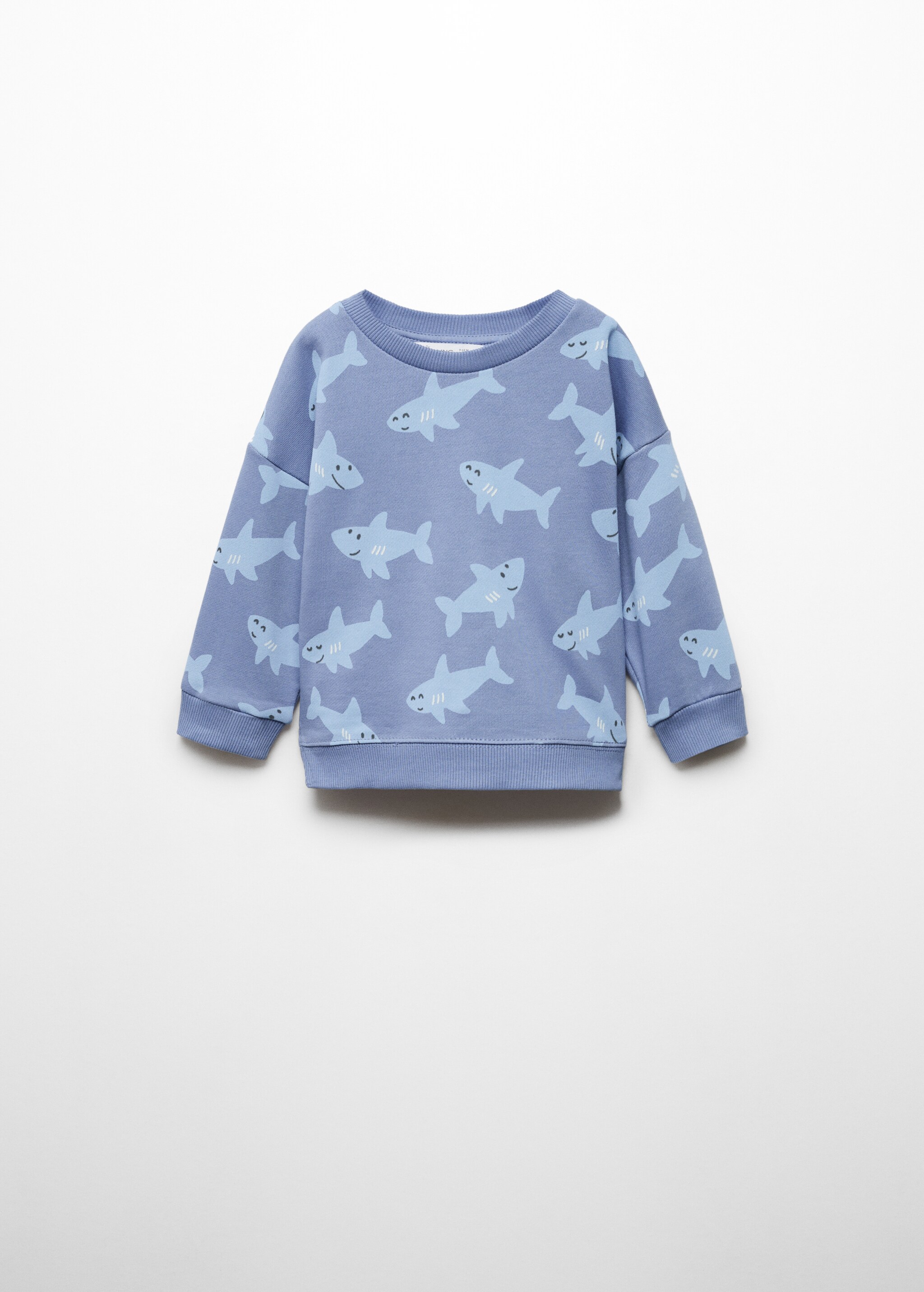 Sweatshirt com estampado de tiburões - Artigo sem modelo