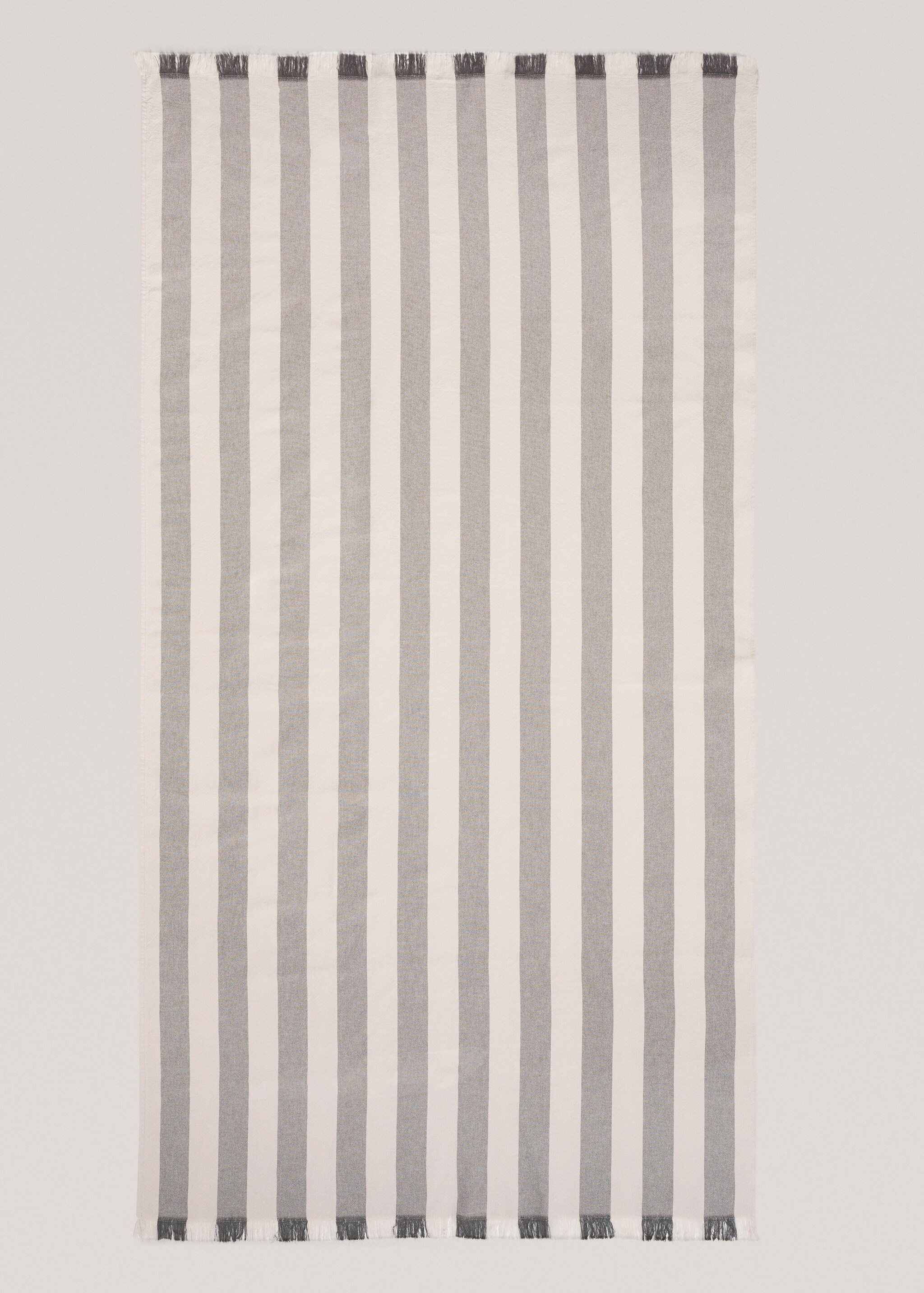Serviette paréo plage imprimée rayures 150x180 cm - Article sans modèle