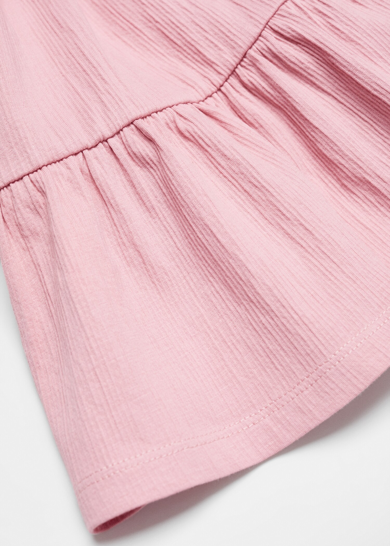 Vestido bordado de folhos - Pormenor do artigo 0
