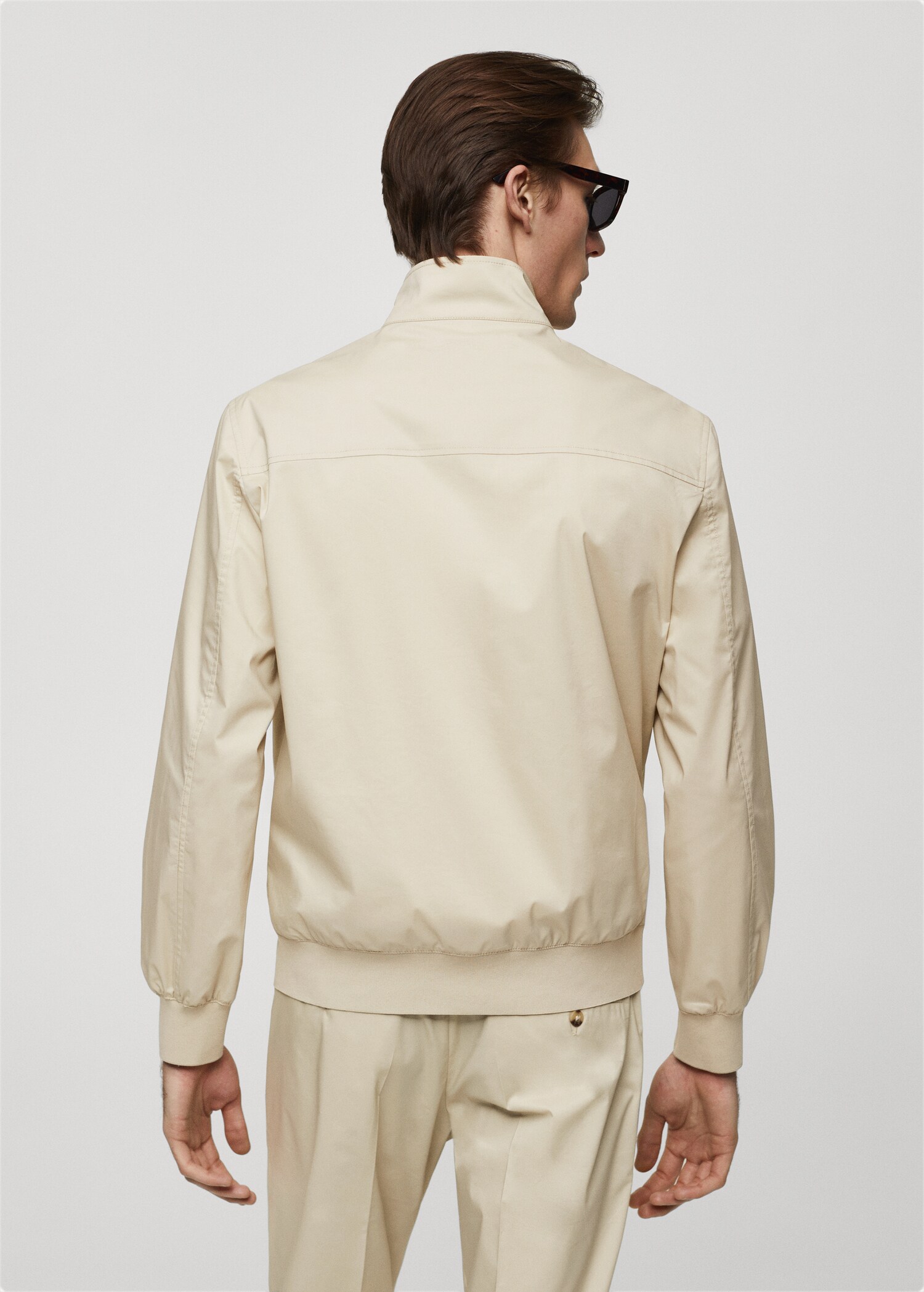 Veste coton fermeture Éclair stretch - Verso de l’article
