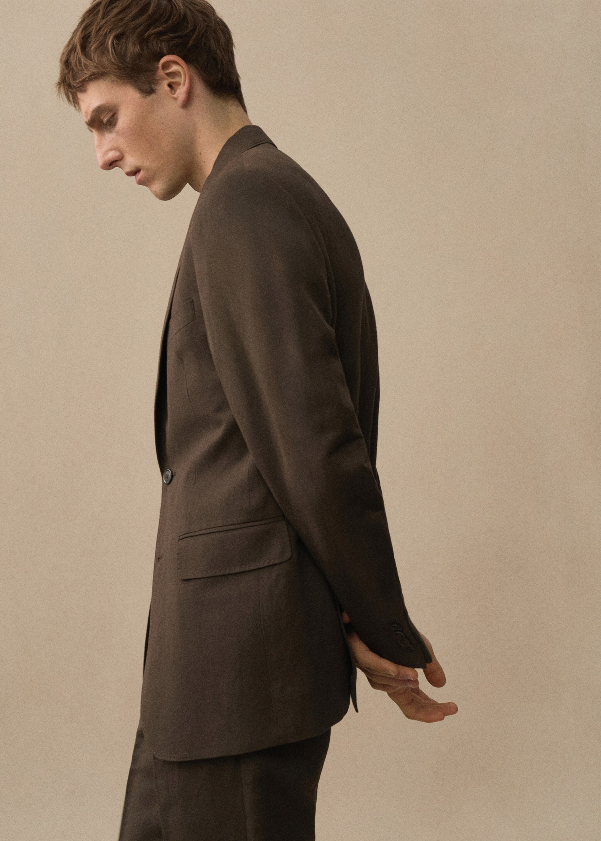 Americana traje slim fit algodón lino - Detalle del artículo 5