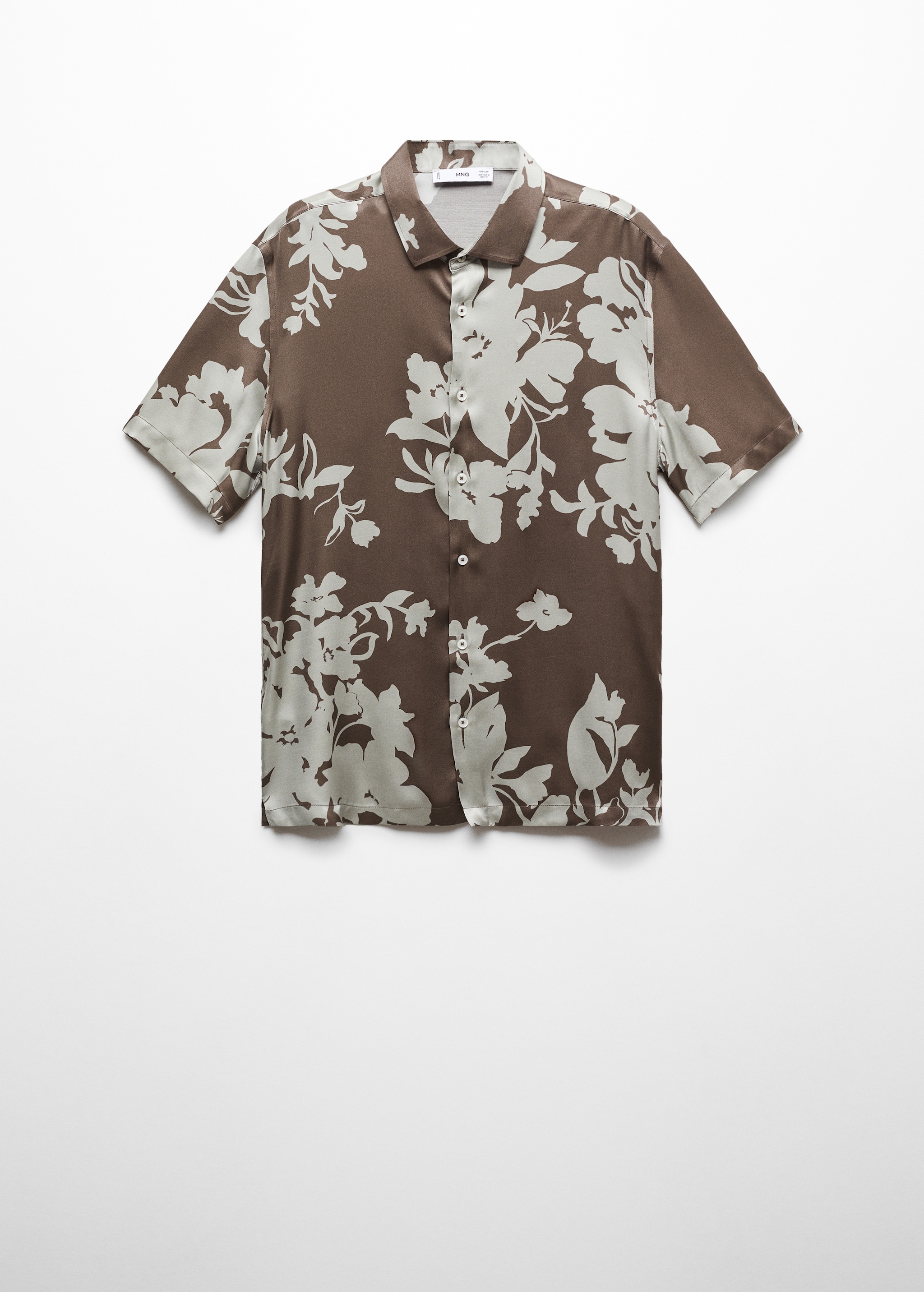 Fließendes Hemd mit floralem Muster - Artikel ohne Model