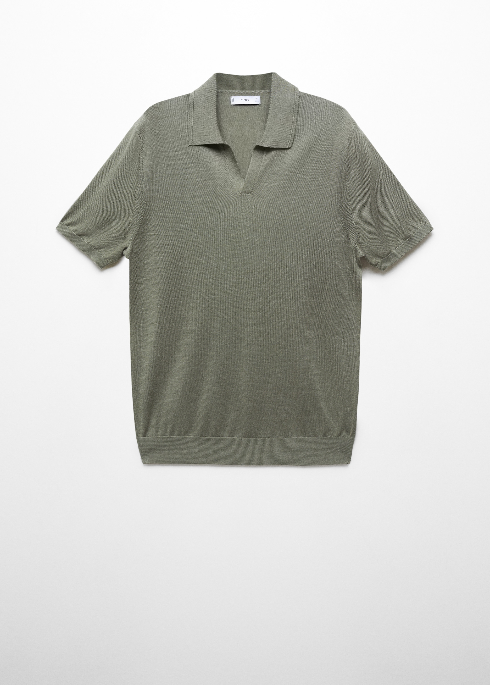 Bluză polo din tricot cu mânecă scurtă - Articol fără model