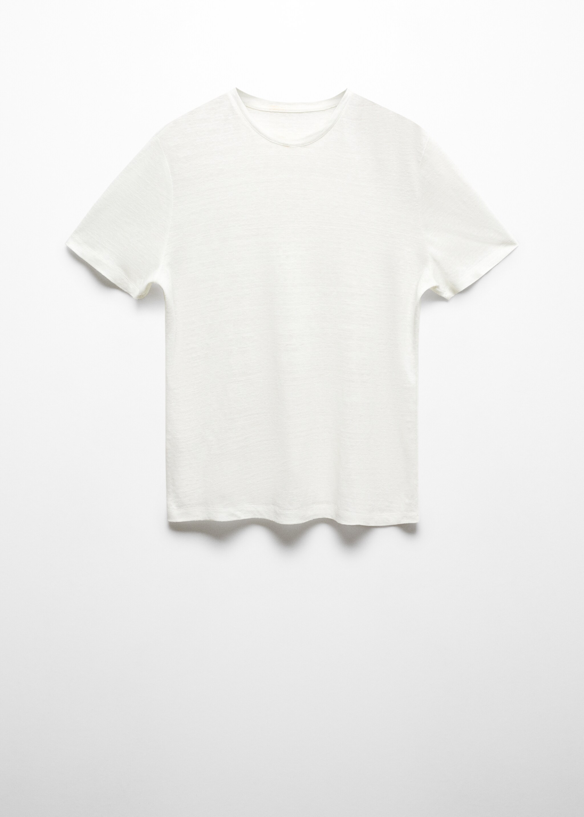 T-shirt slim fit de 100% linho - Artigo sem modelo