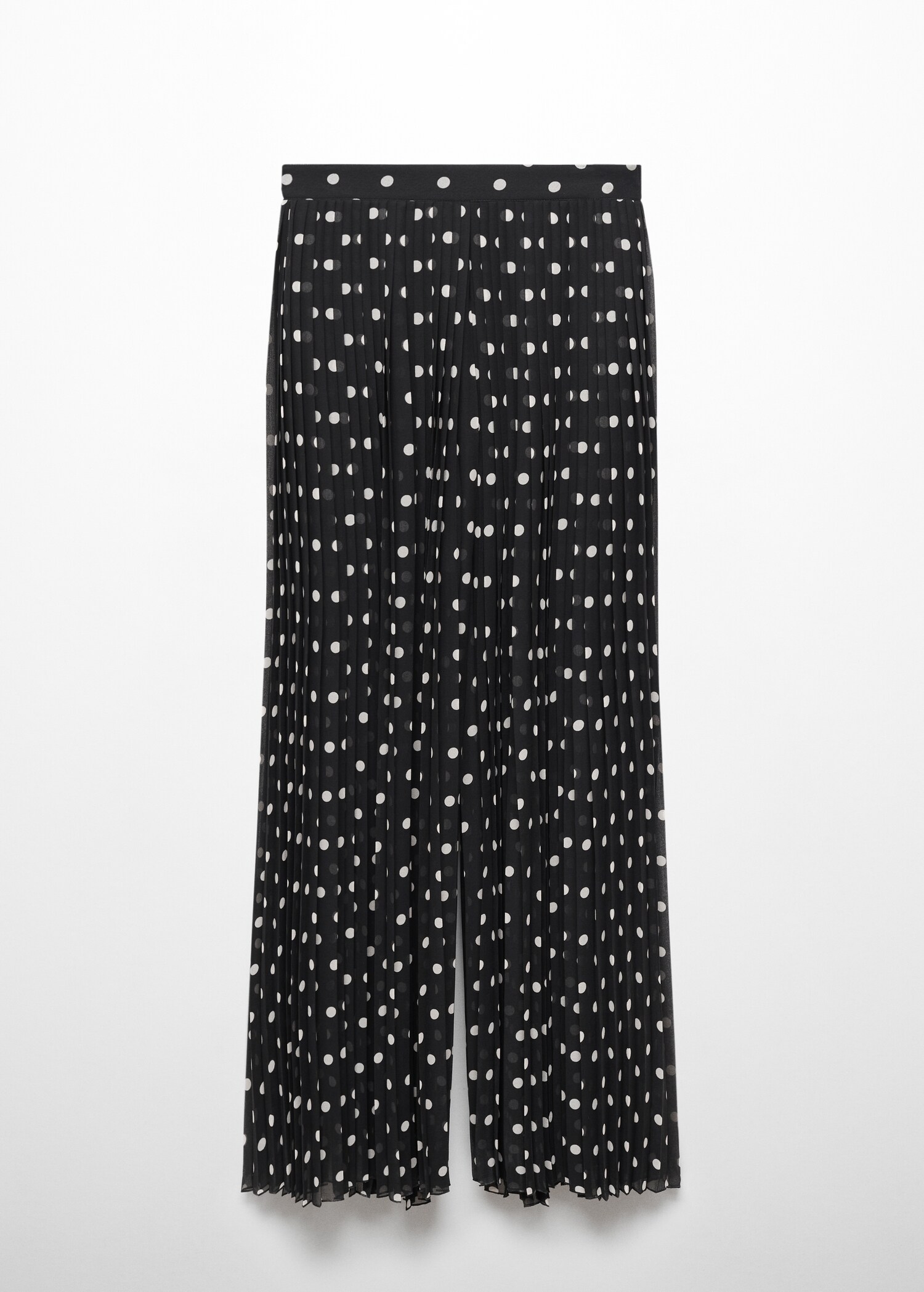 Plissierte Hose mit Polka Dots - Artikel ohne Model