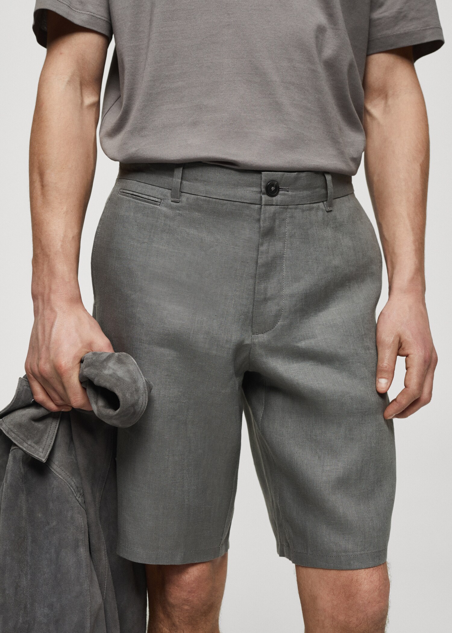 Bermuda slim-fit 100 % lin - Détail de l'article 1