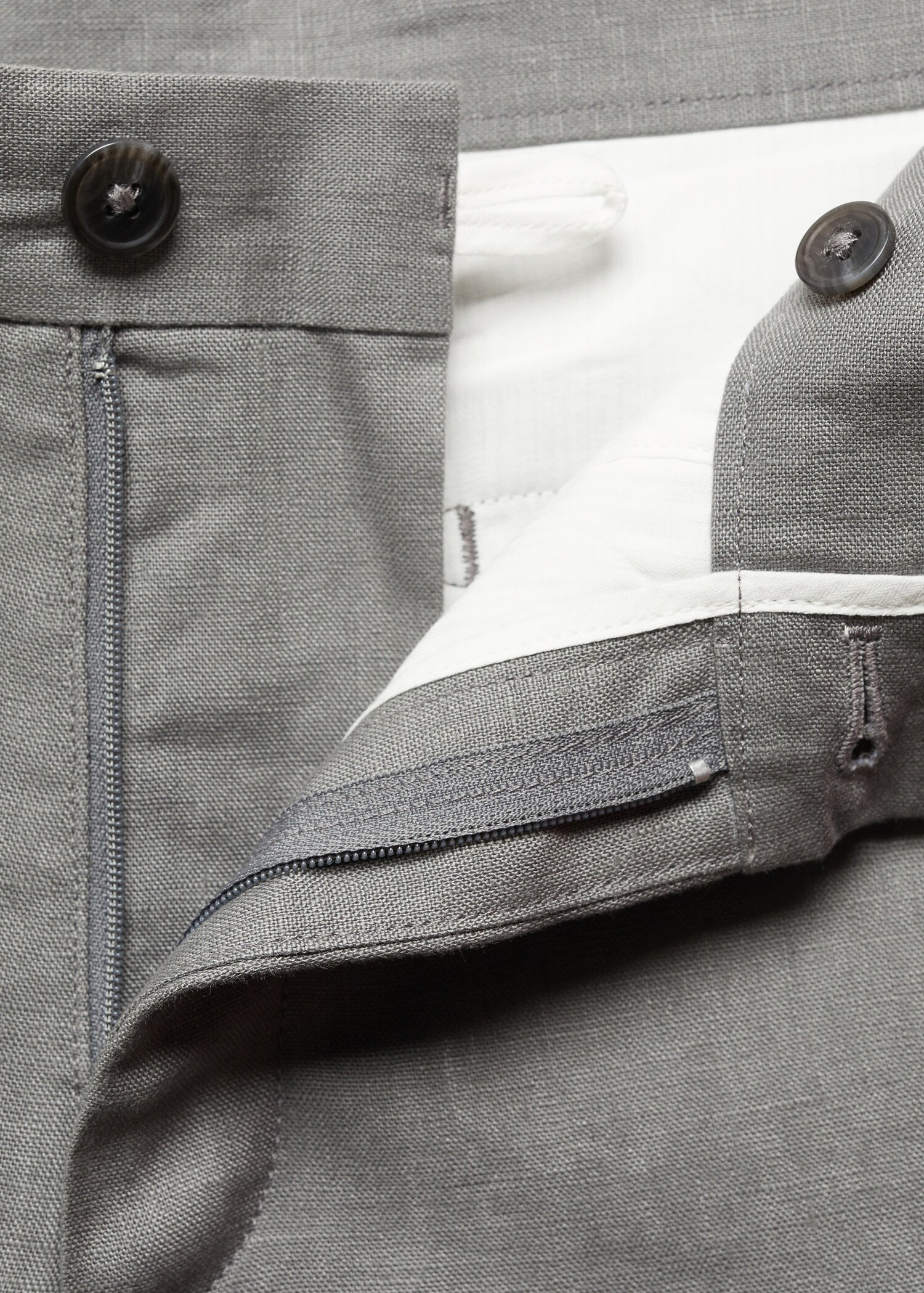 Bermuda slim-fit 100 % lin - Détail de l'article 8