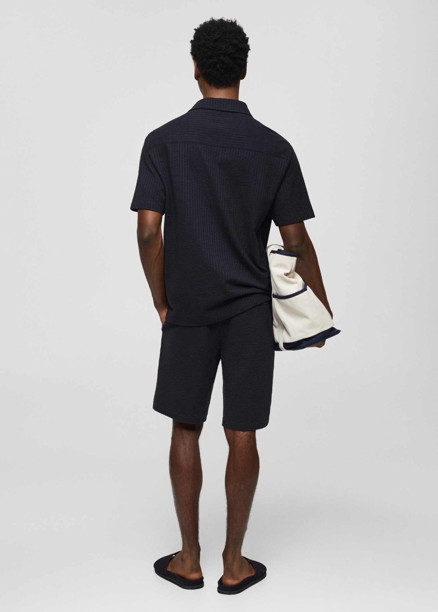 Polo coton seersucker - Verso de l’article