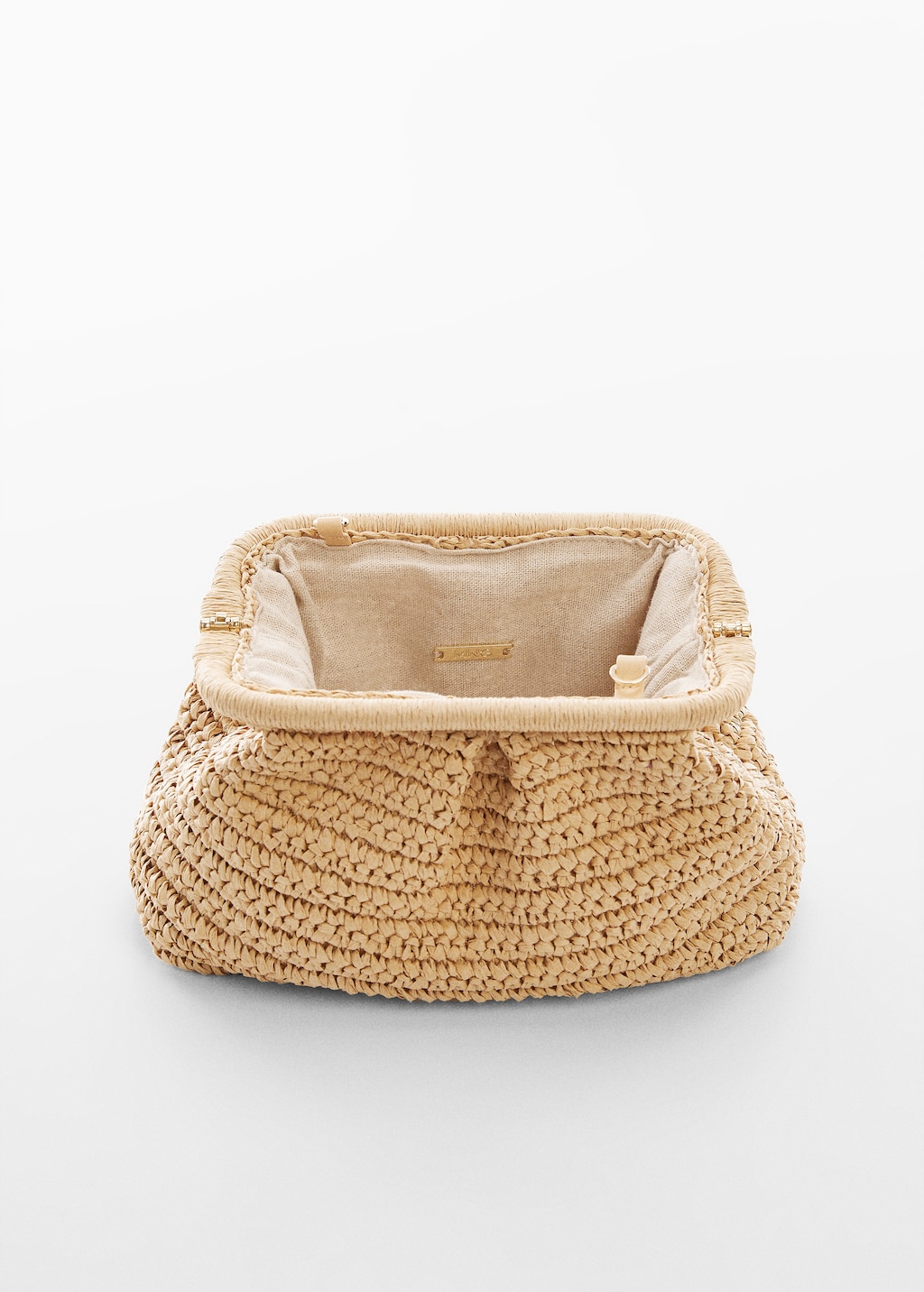 Rattan clutch bag Women MANGO Ireland