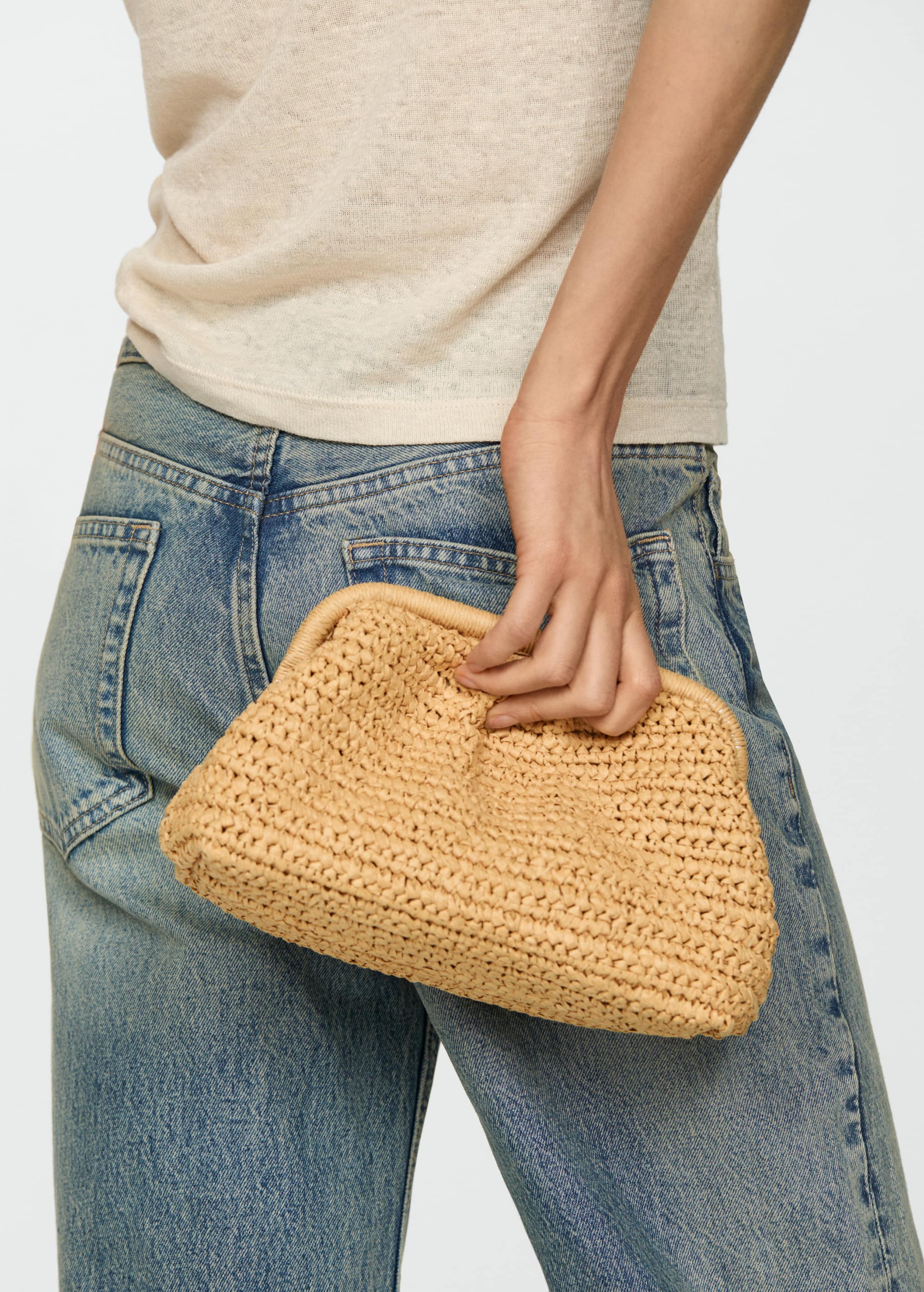 Rattan clutch bag - Details of the article 9