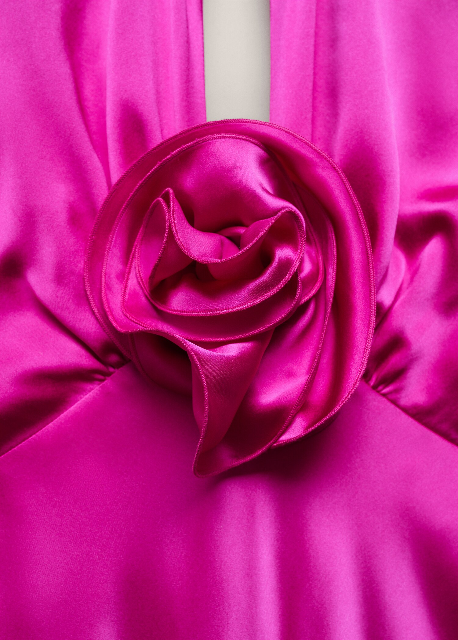 Vestido satinado detalle flor - Detalle del artículo 8