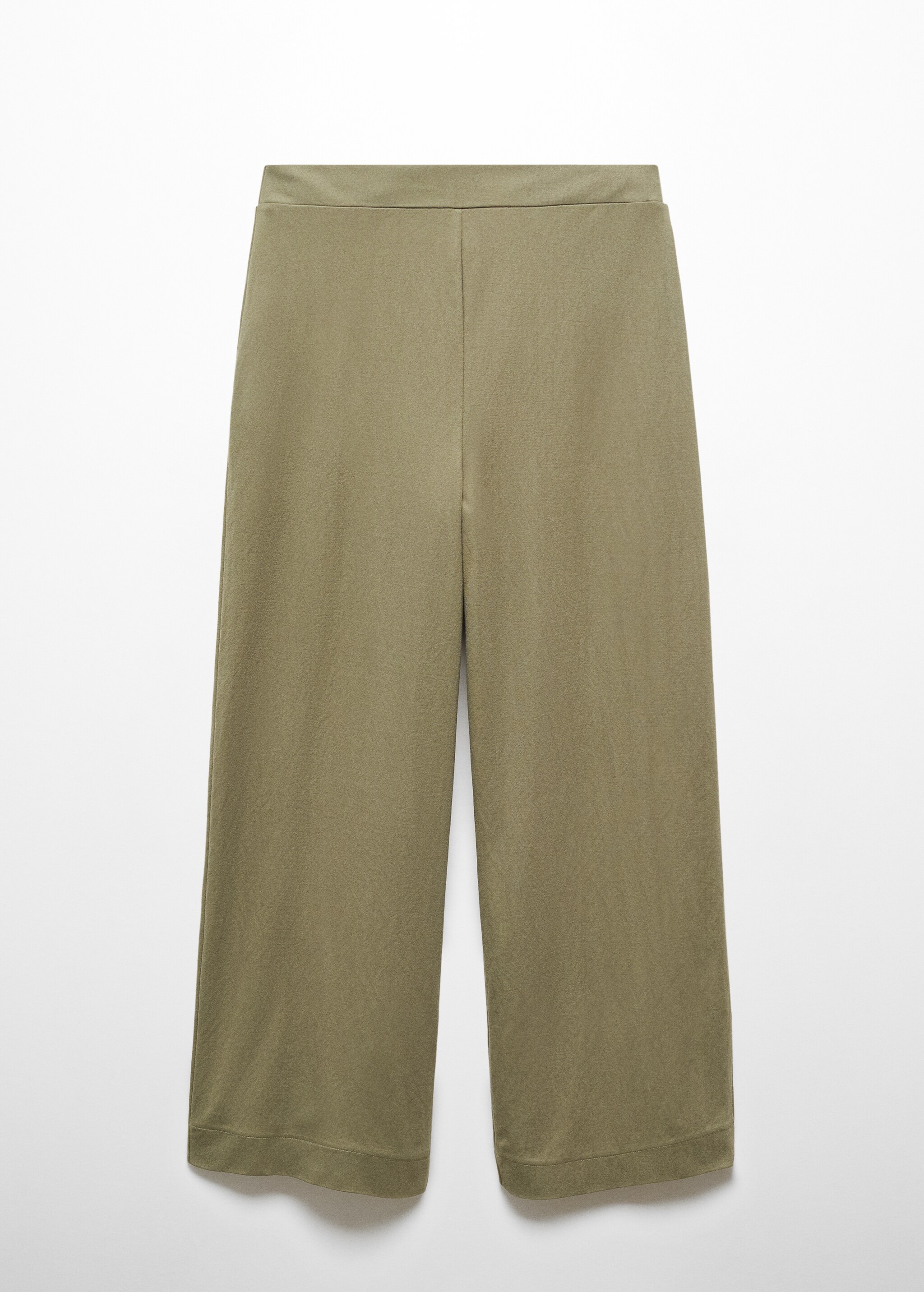 Elastic waist crop trousers - Article without model