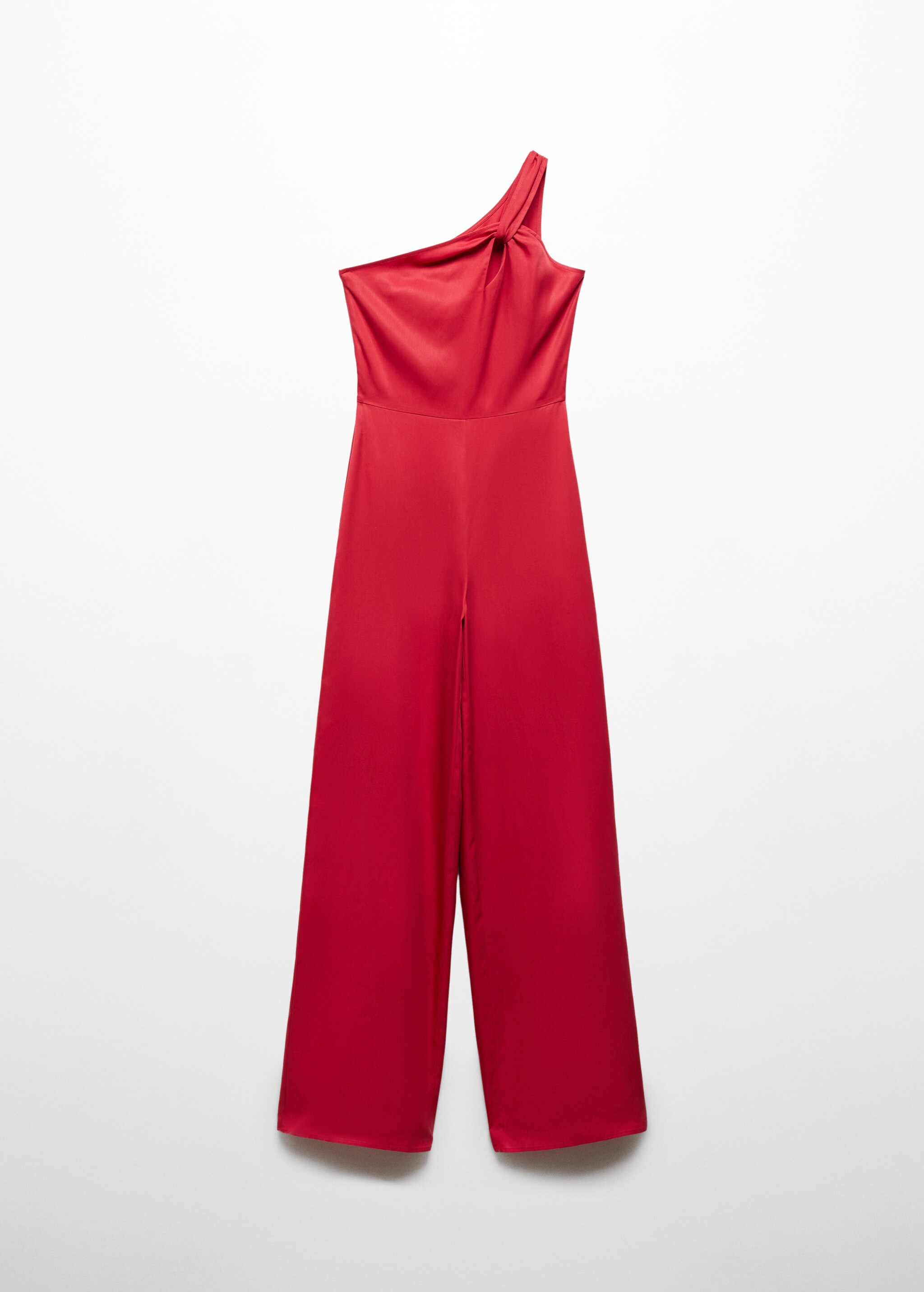 Asymmetrical satin jumpsuit  - Article without model