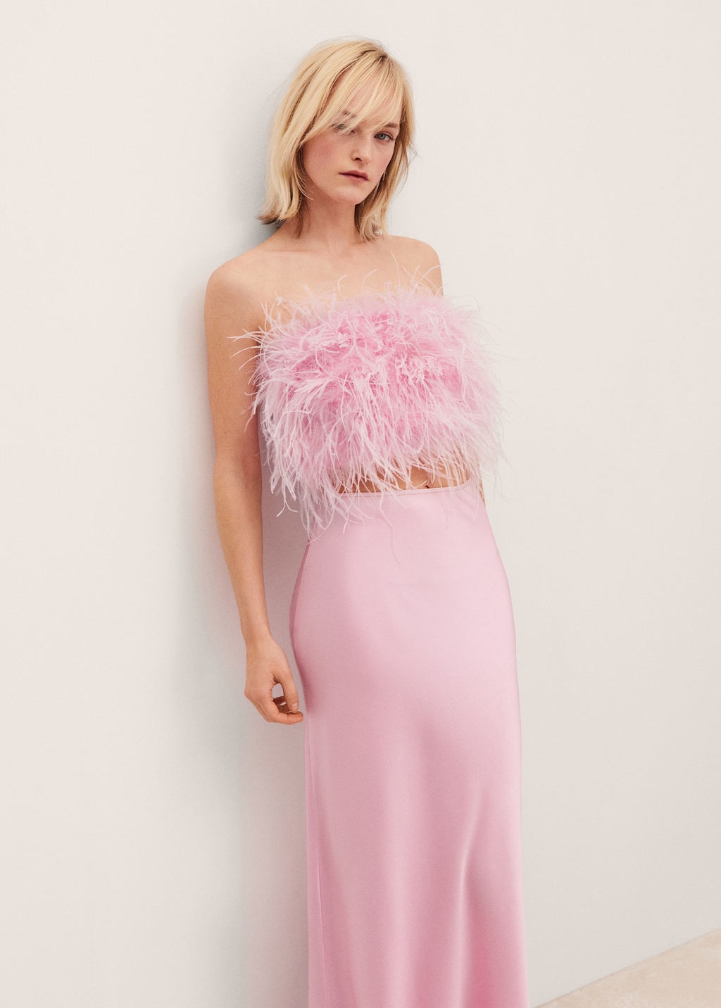 Satin maxi skirt Women MANGO USA