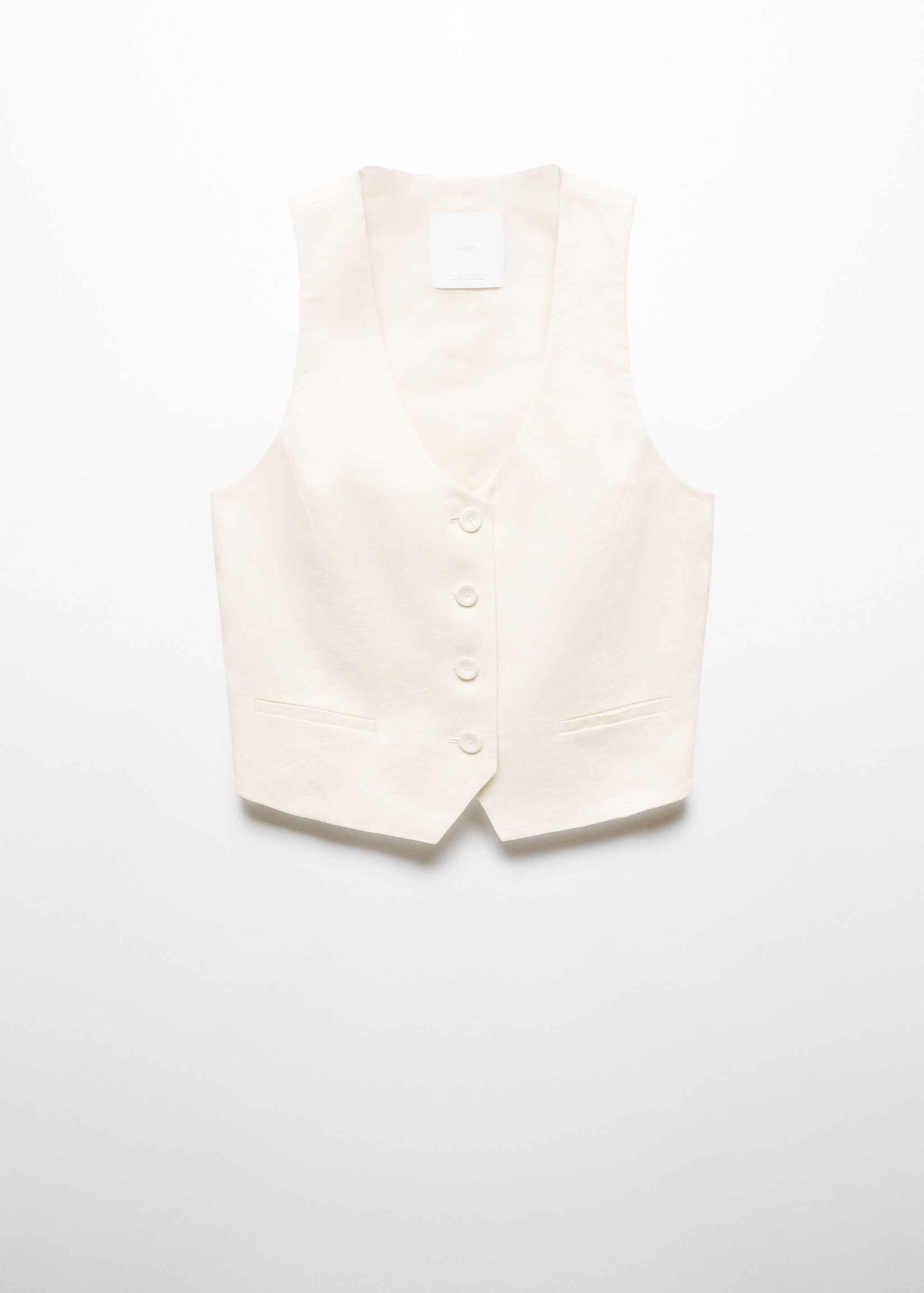 Linen suit vest - Article without model