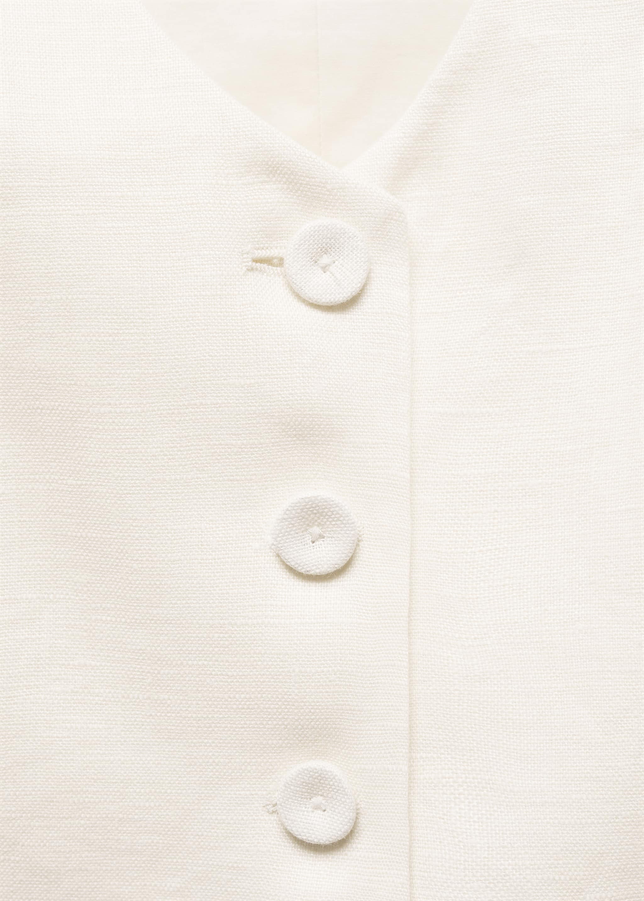 Linen suit waistcoat - Details of the article 8