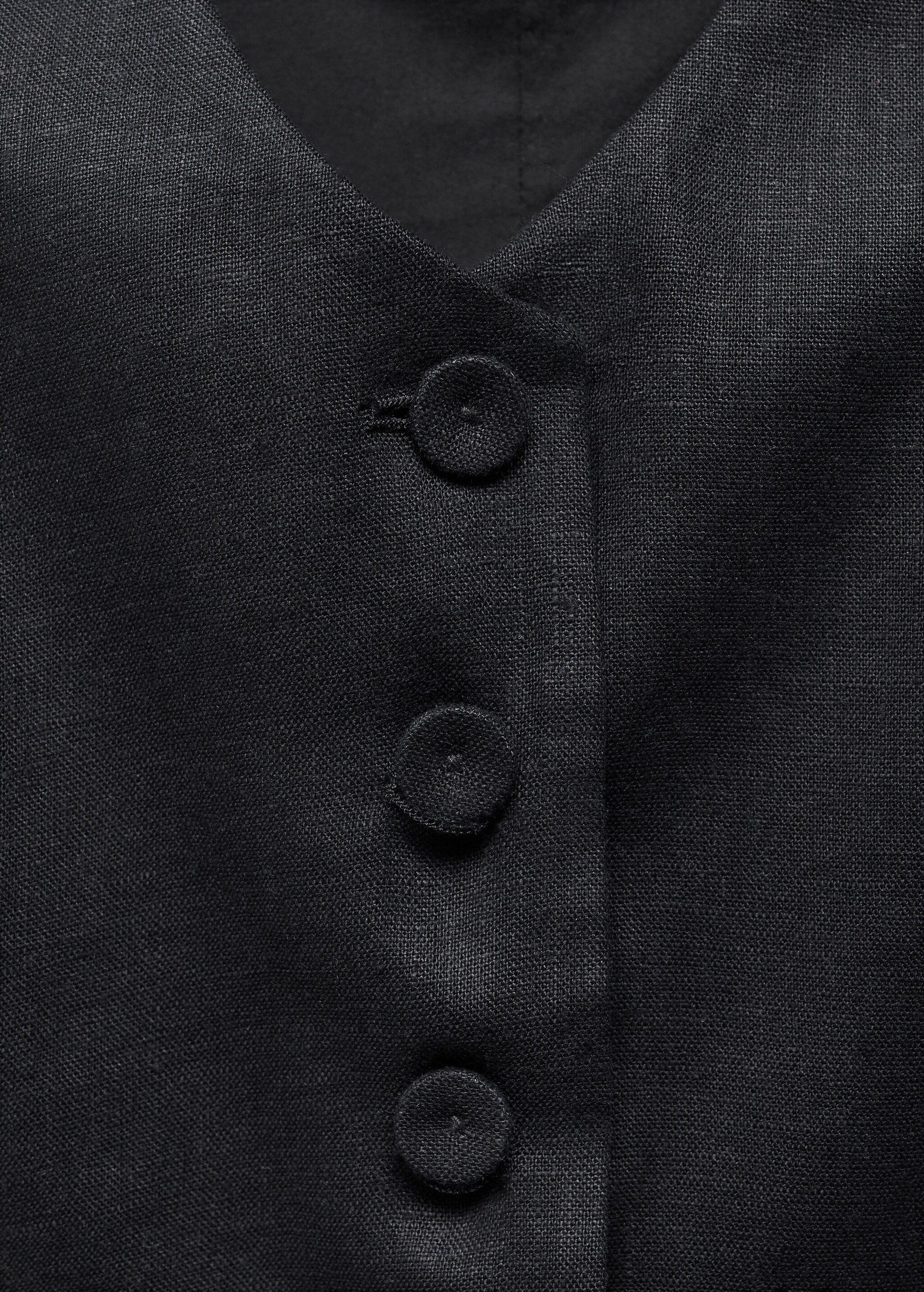 Linen suit waistcoat - Details of the article 8