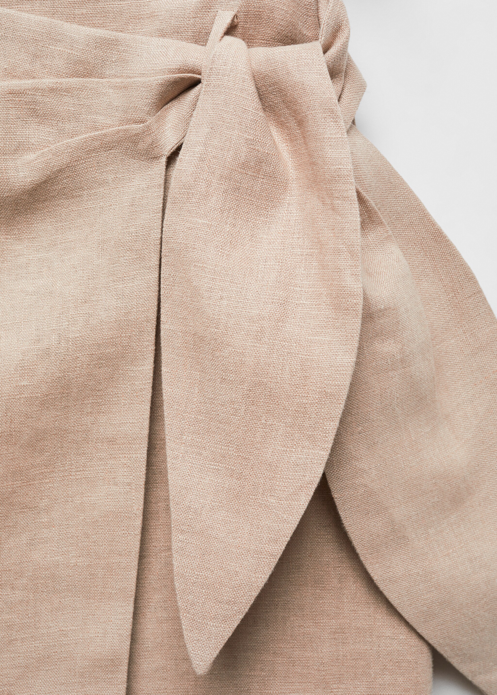 Bow linen skirt - Details of the article 8