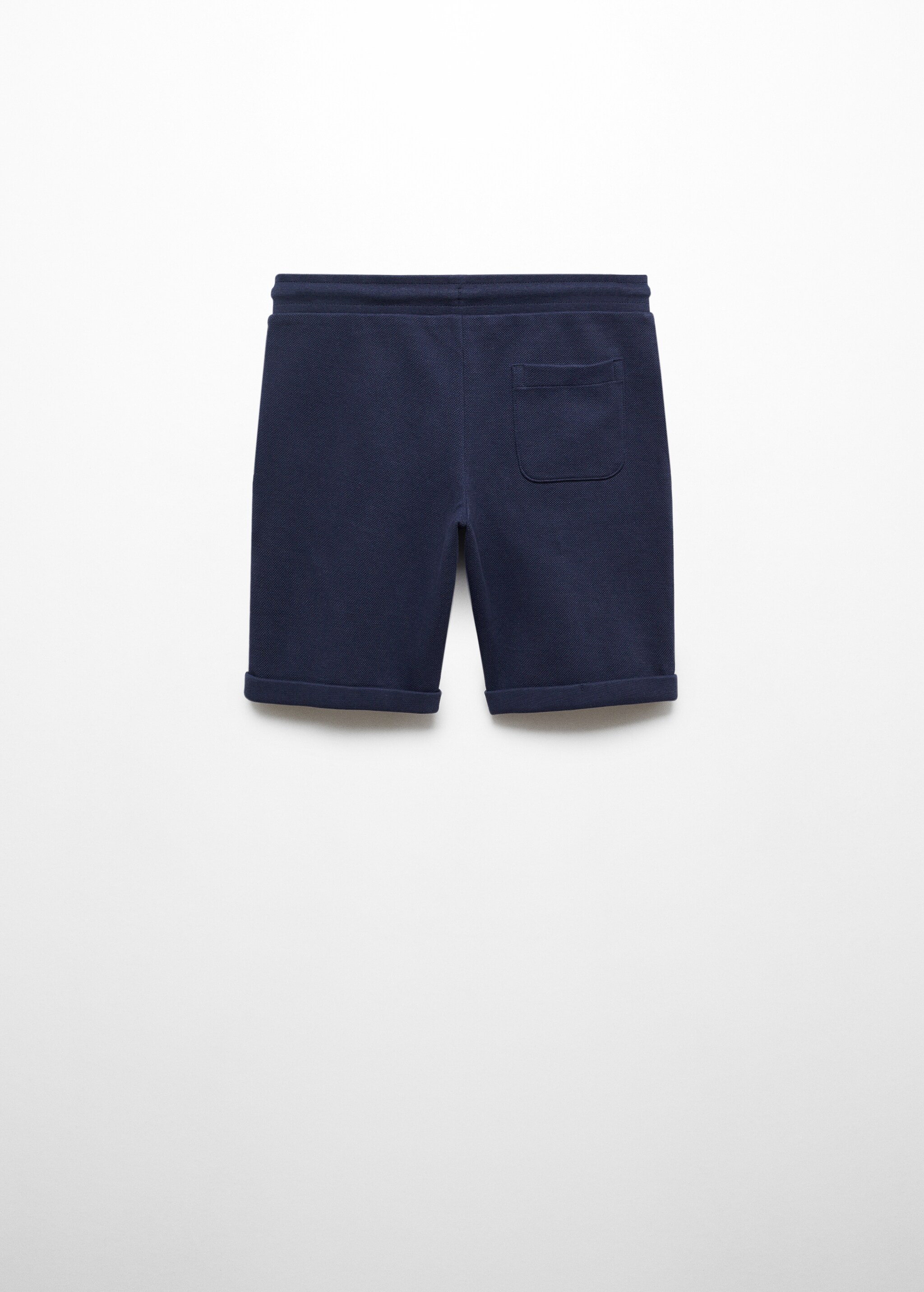 Textured cotton-blend Bermuda shorts - Reverse of the article