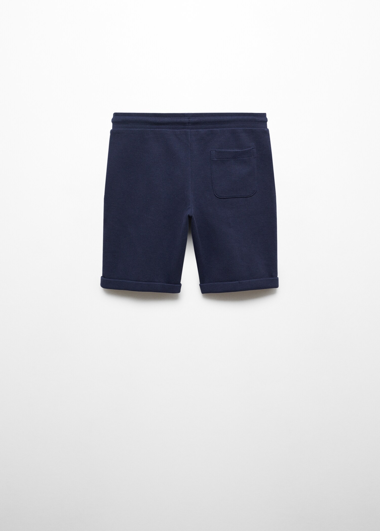 Textured cotton-blend Bermuda shorts - Reverse of the article